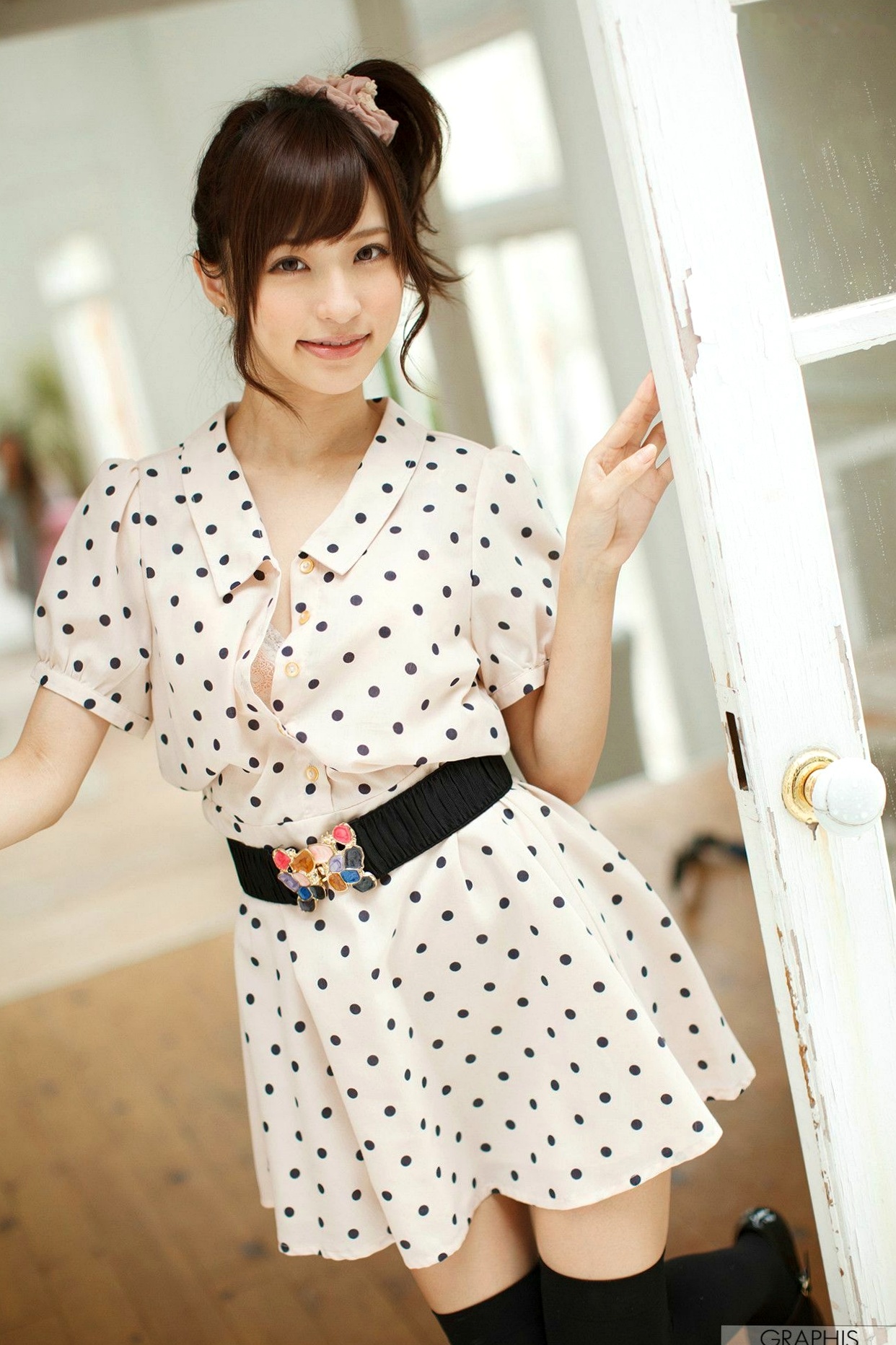 Gallery - Graphis_天使萌《Fluff》性感内衣丝袜清纯私房写真集[39P]日本性感诱惑清纯童颜巨乳内衣 天使萌女神私房照_秀色女神 - image 7