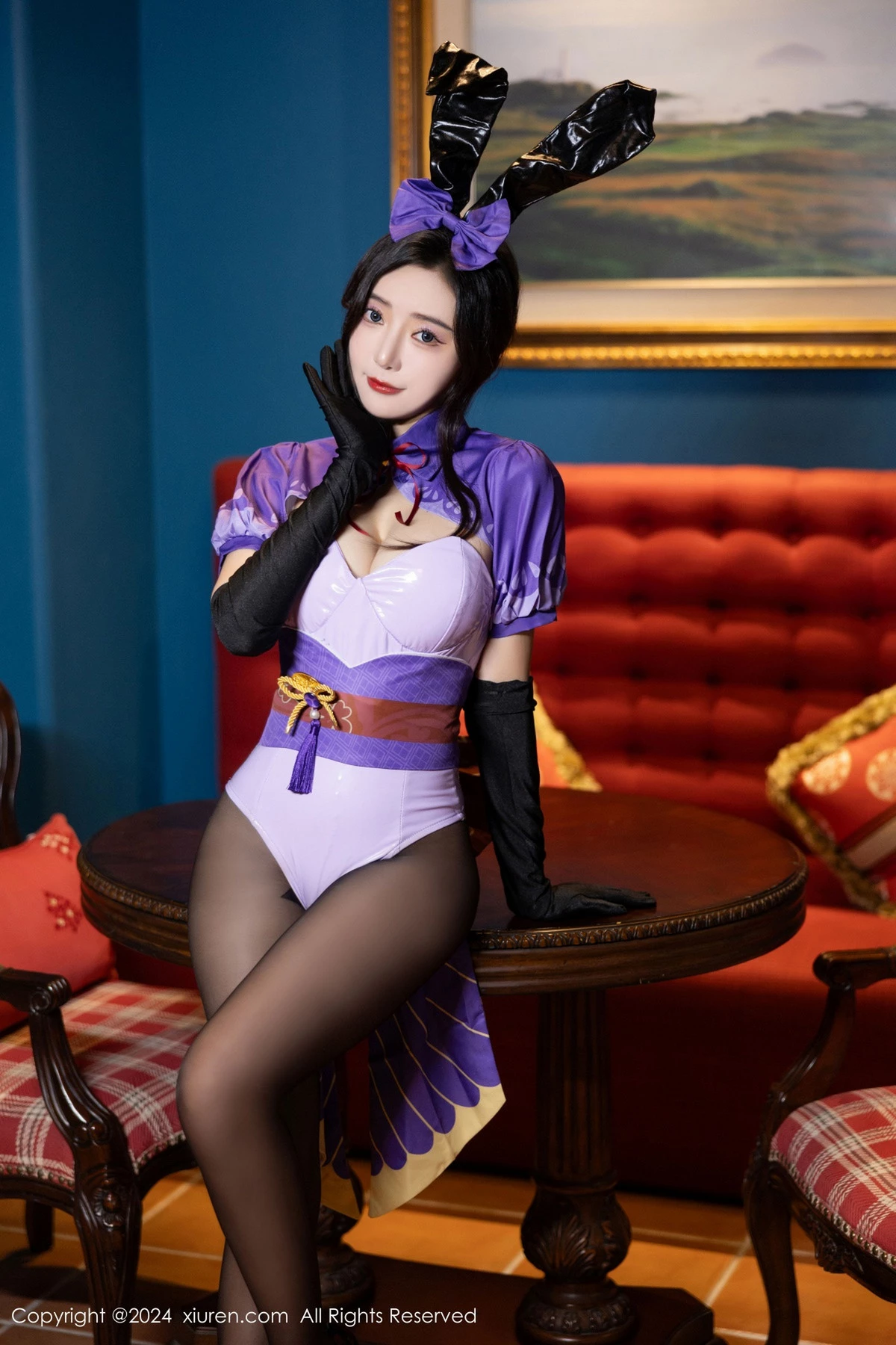 [XiuRen]高清写真图 2024.05.17 No.8562 王馨瑶yanni 黑丝美腿