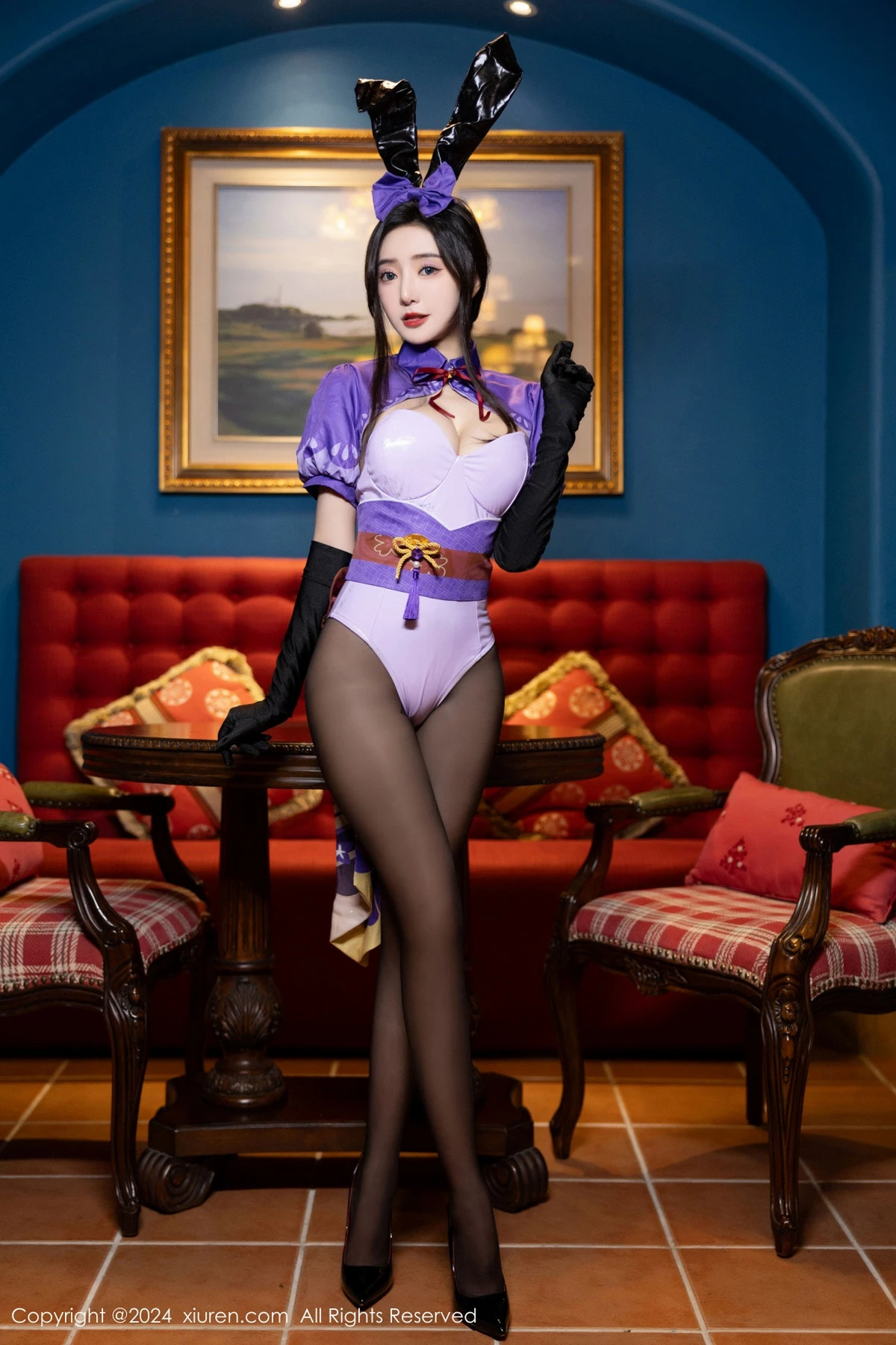 [XiuRen]高清写真图 2024.05.17 No.8562 王馨瑶yanni 黑丝美腿