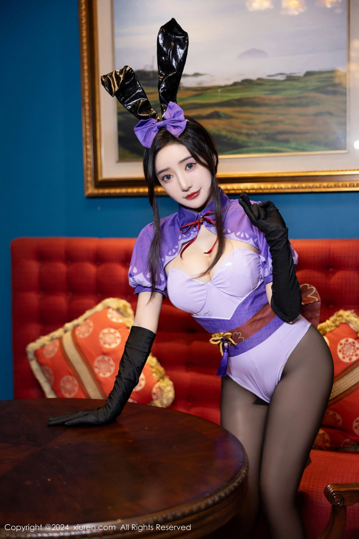 [XiuRen]高清写真图 2024.05.17 No.8562 王馨瑶yanni 黑丝美腿