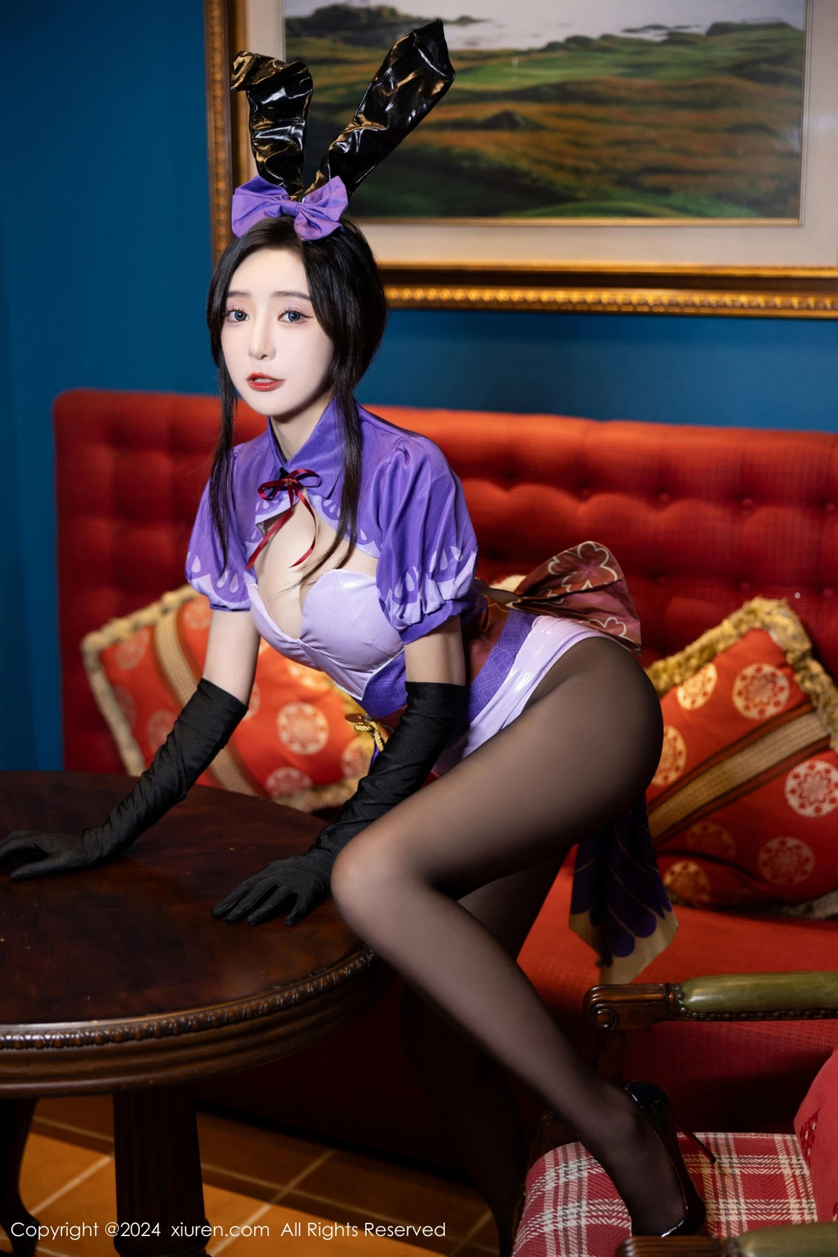 [XiuRen]高清写真图 2024.05.17 No.8562 王馨瑶yanni 黑丝美腿