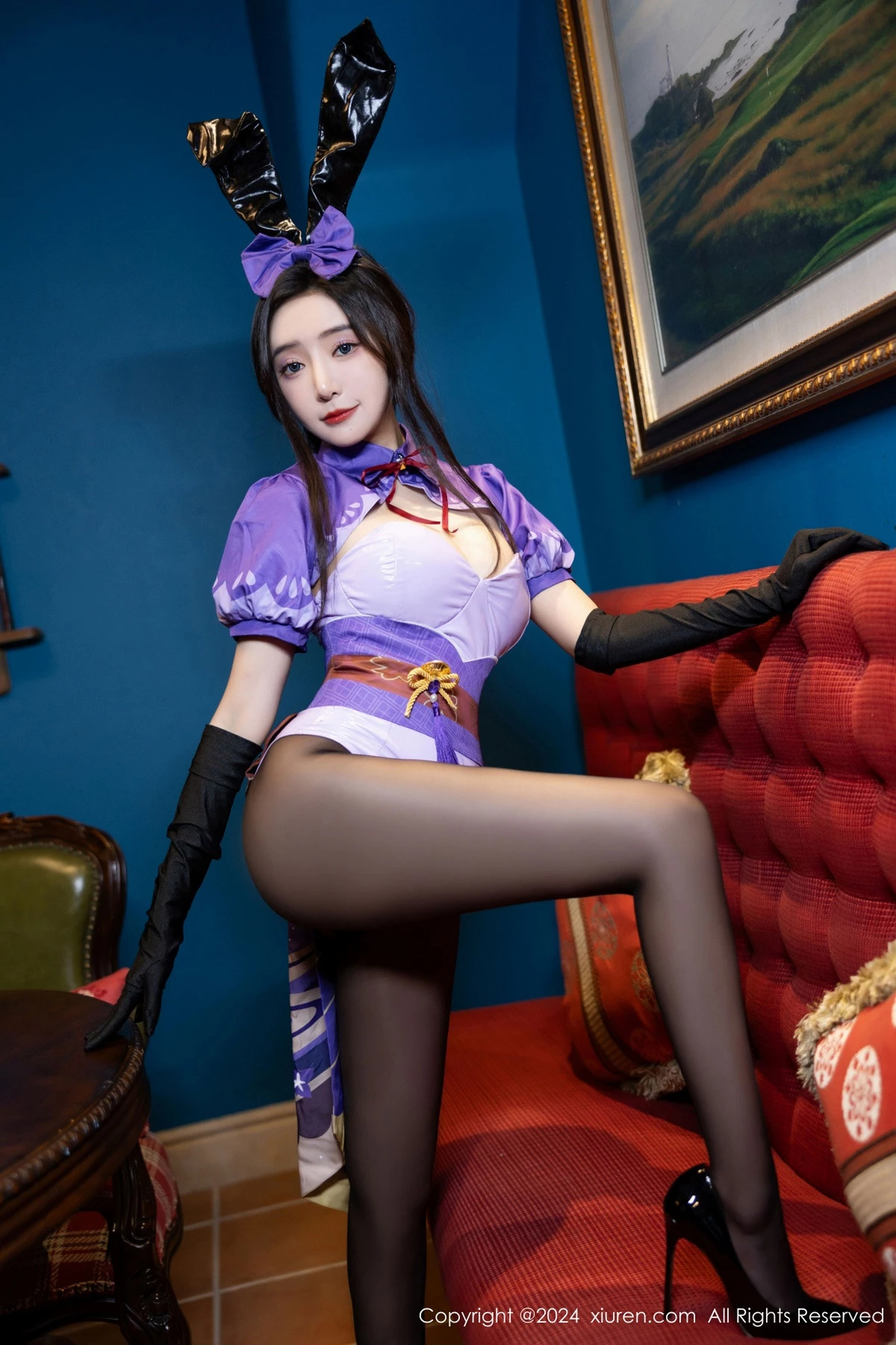 [XiuRen]高清写真图 2024.05.17 No.8562 王馨瑶yanni 黑丝美腿
