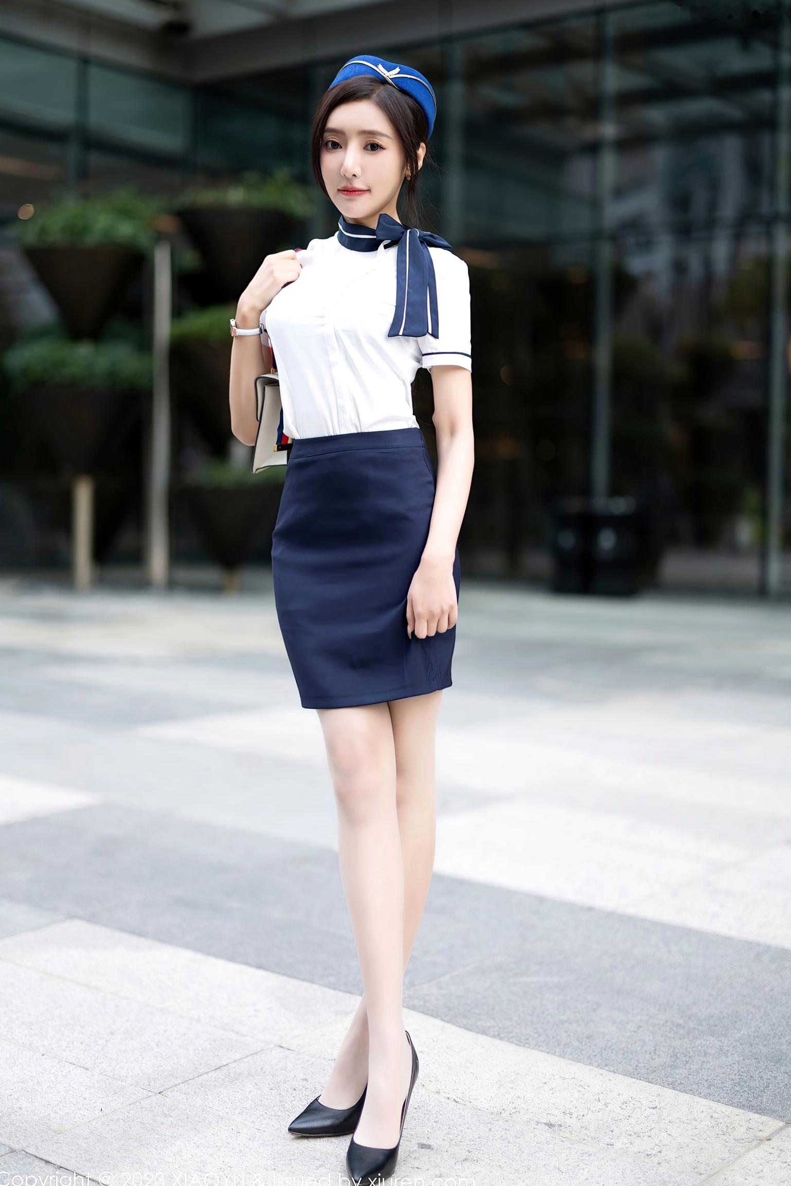 Gallery - XiaoYu语画界 - Painting World 1012期：王馨瑶Yanni空姐制服与丝袜私房照，优雅与性感并存的绝美诱惑，2023.04.21无圣光大尺度收藏级佳作语画界 - Painting World 性感制服空姐私房照丝袜 王馨瑶女神私房照_秀色女神 - image 1