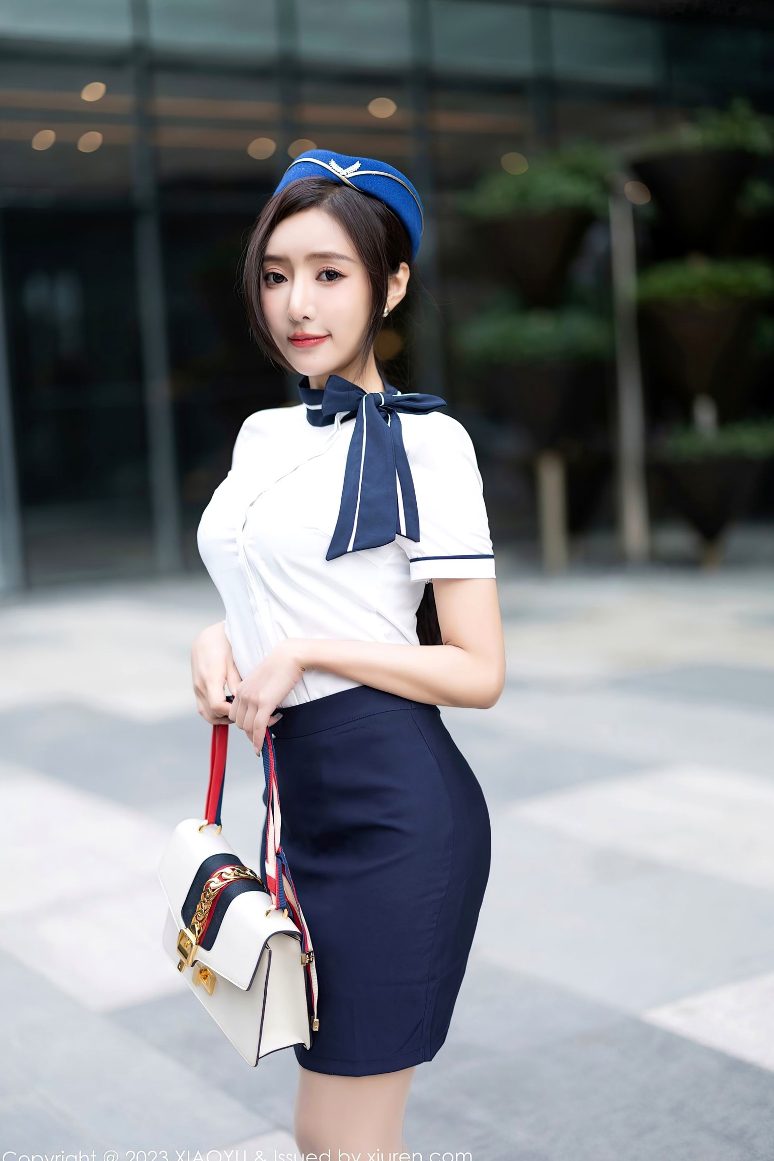 Gallery - XiaoYu语画界 - Painting World 1012期：王馨瑶Yanni空姐制服与丝袜私房照，优雅与性感并存的绝美诱惑，2023.04.21无圣光大尺度收藏级佳作语画界 - Painting World 性感制服空姐私房照丝袜 王馨瑶女神私房照_秀色女神 - image 2
