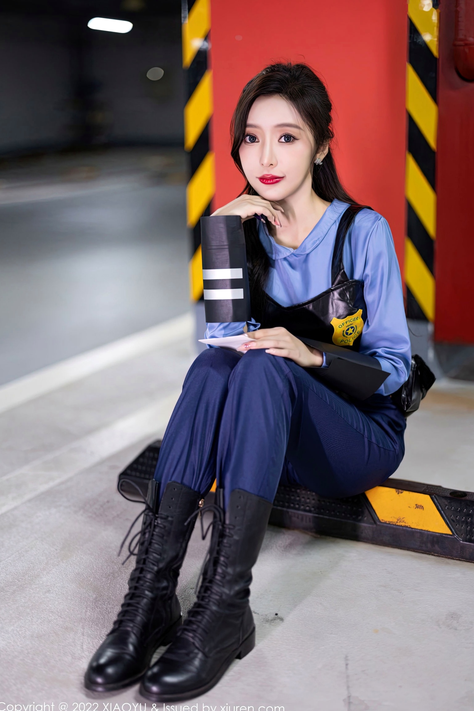Gallery - XiaoYu语画界 - Painting World -929-王馨瑶Yanni-绝美女警角色扮演制服诱惑-飒爽警花黑色战术内衣私房照-无圣光大尺度制服角色扮演性感私房照语画界 - Painting World  王馨瑶女神私房照_秀色女神 - image 4