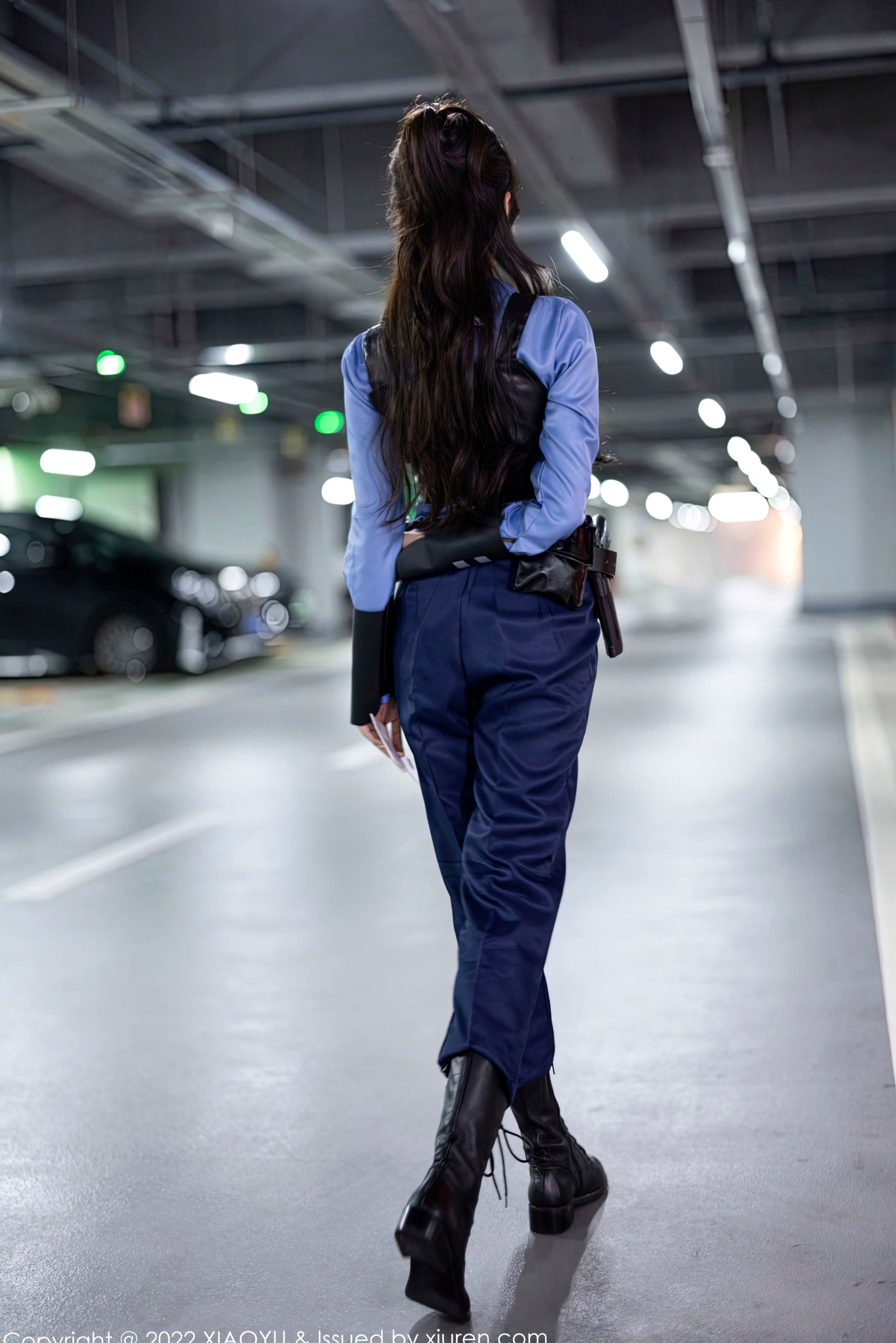 Gallery - XiaoYu语画界 - Painting World -929-王馨瑶Yanni-绝美女警角色扮演制服诱惑-飒爽警花黑色战术内衣私房照-无圣光大尺度制服角色扮演性感私房照语画界 - Painting World  王馨瑶女神私房照_秀色女神 - image 5