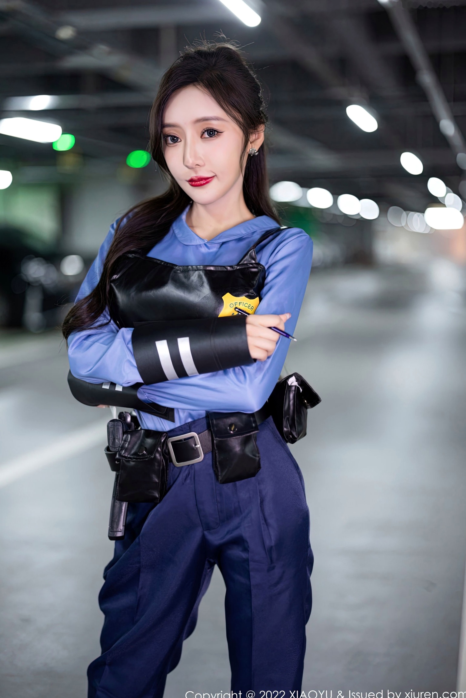Gallery - XiaoYu语画界 - Painting World -929-王馨瑶Yanni-绝美女警角色扮演制服诱惑-飒爽警花黑色战术内衣私房照-无圣光大尺度制服角色扮演性感私房照语画界 - Painting World  王馨瑶女神私房照_秀色女神 - image 6