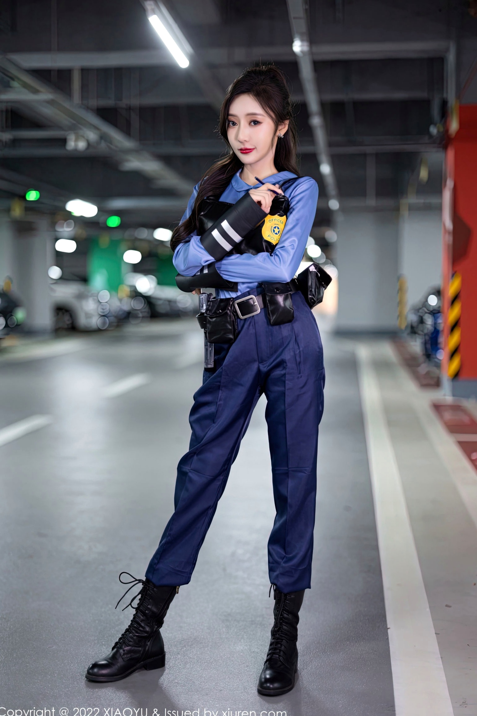 Gallery - XiaoYu语画界 - Painting World -929-王馨瑶Yanni-绝美女警角色扮演制服诱惑-飒爽警花黑色战术内衣私房照-无圣光大尺度制服角色扮演性感私房照语画界 - Painting World  王馨瑶女神私房照_秀色女神 - image 7