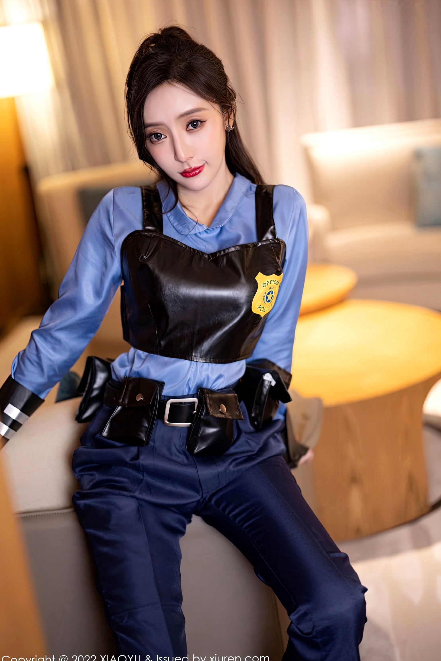 Gallery - XiaoYu语画界 - Painting World -929-王馨瑶Yanni-绝美女警角色扮演制服诱惑-飒爽警花黑色战术内衣私房照-无圣光大尺度制服角色扮演性感私房照语画界 - Painting World  王馨瑶女神私房照_秀色女神 - image 13
