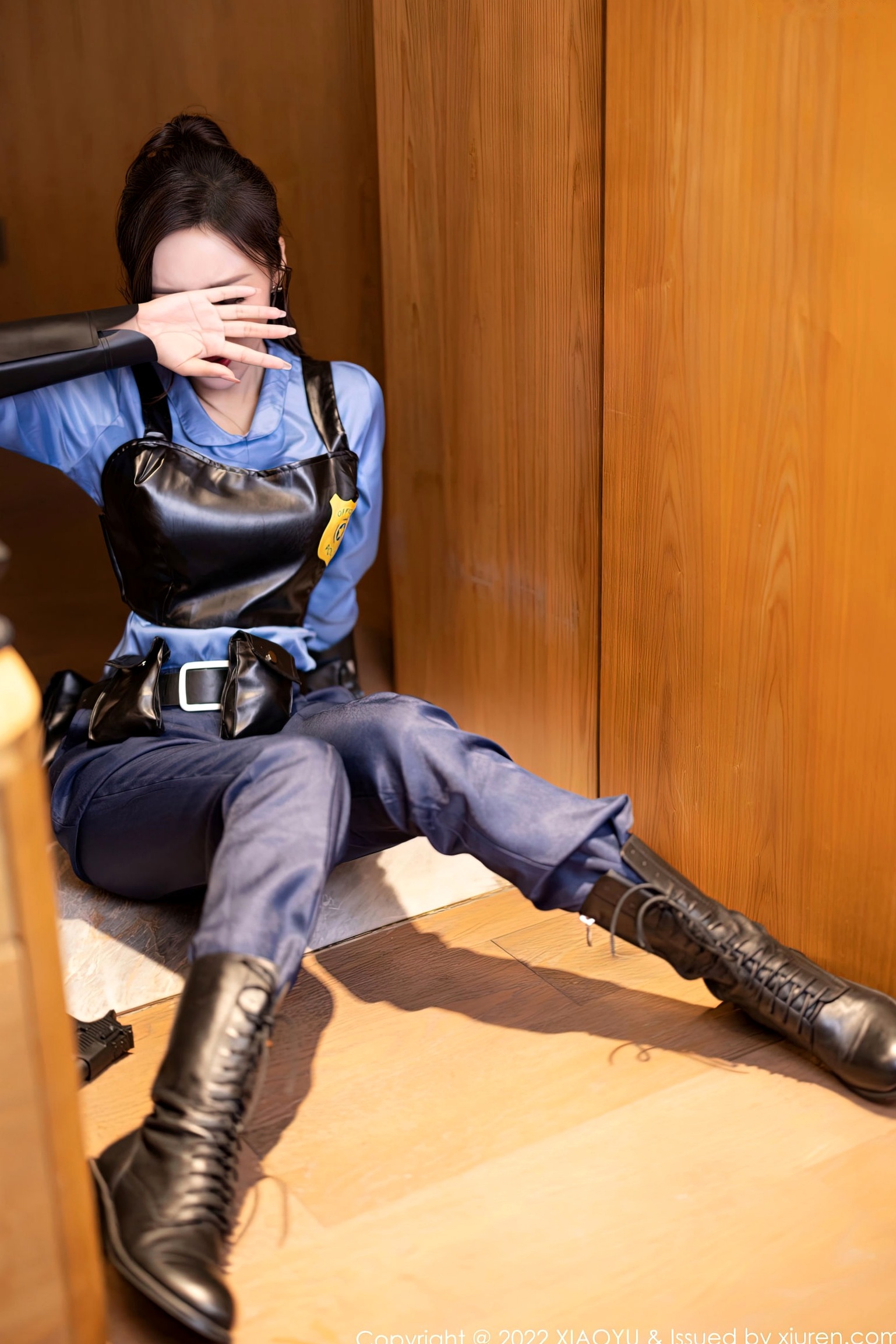 Gallery - XiaoYu语画界 - Painting World -929-王馨瑶Yanni-绝美女警角色扮演制服诱惑-飒爽警花黑色战术内衣私房照-无圣光大尺度制服角色扮演性感私房照语画界 - Painting World  王馨瑶女神私房照_秀色女神 - image 19