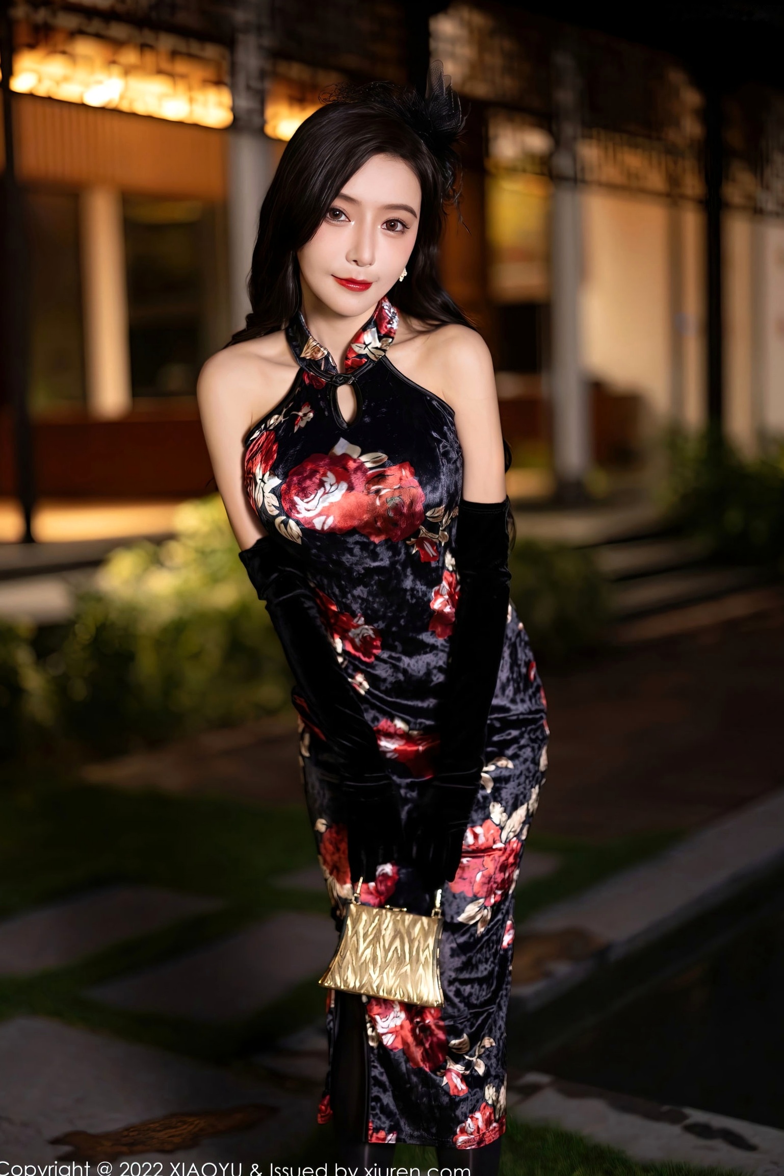 Gallery - XiaoYu语画界 - Painting World -909-王馨瑶Yanni-复古旗袍名伶私房写真-极致黑丝诱惑-大尺度视觉盛宴语画界 - Painting World 性感旗袍黑丝私房照诱惑 王馨瑶女神私房照_秀色女神 - image 4