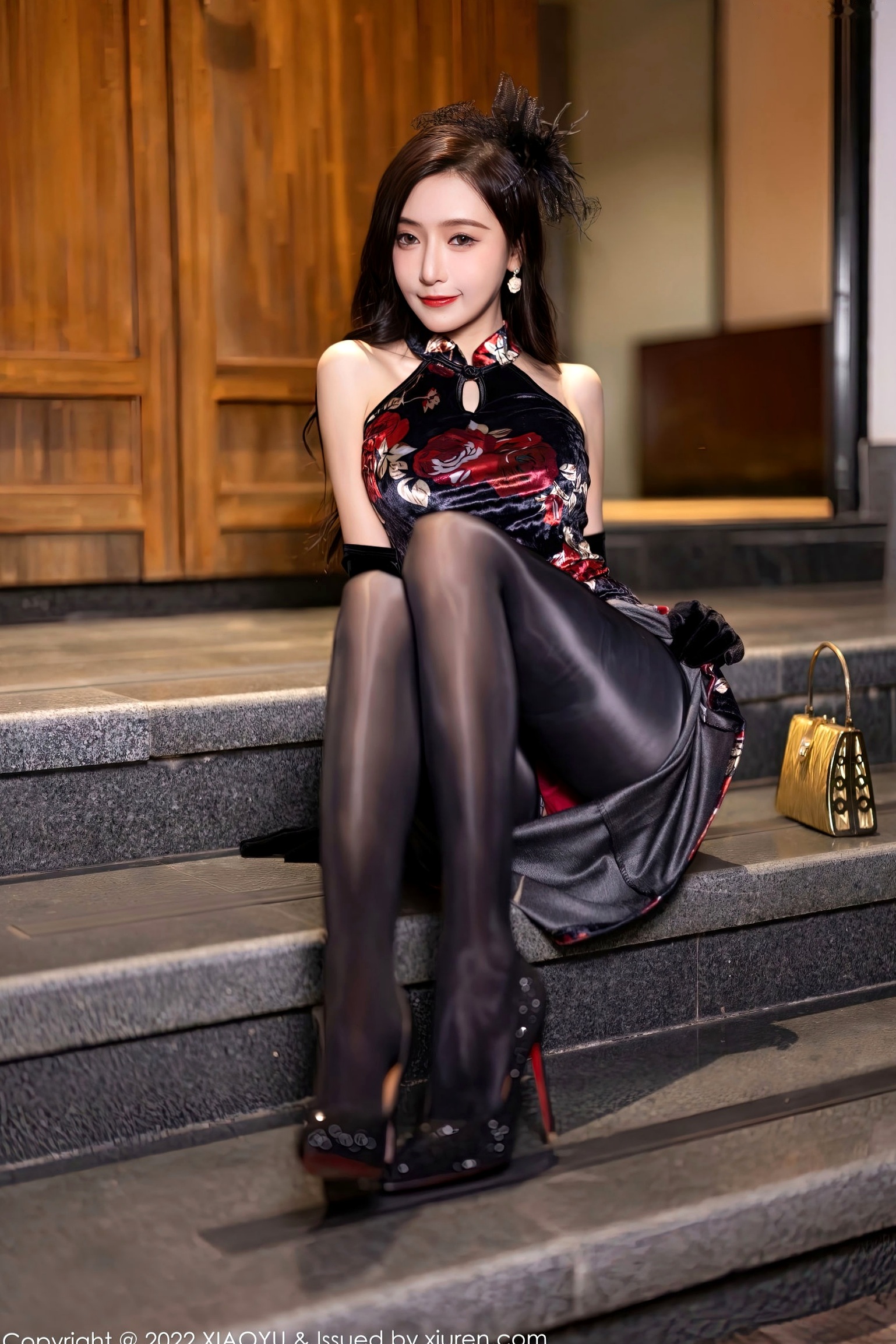 Gallery - XiaoYu语画界 - Painting World -909-王馨瑶Yanni-复古旗袍名伶私房写真-极致黑丝诱惑-大尺度视觉盛宴语画界 - Painting World 性感旗袍黑丝私房照诱惑 王馨瑶女神私房照_秀色女神 - image 15
