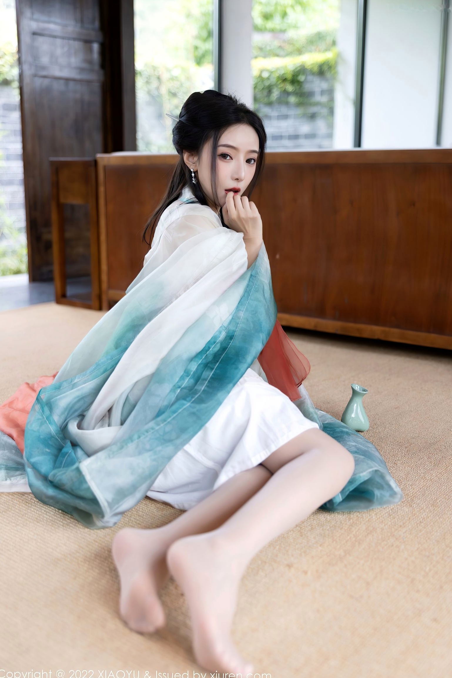 Gallery - XiaoYu语画界 - Painting World ：王馨瑶Yanni杭州户外旅拍，素雅汉服国风写真，清纯仙气与丝袜诱惑尽显东方风韵语画界 - Painting World 户外气质清纯丝袜 王馨瑶女神私房照_秀色女神 - image 40