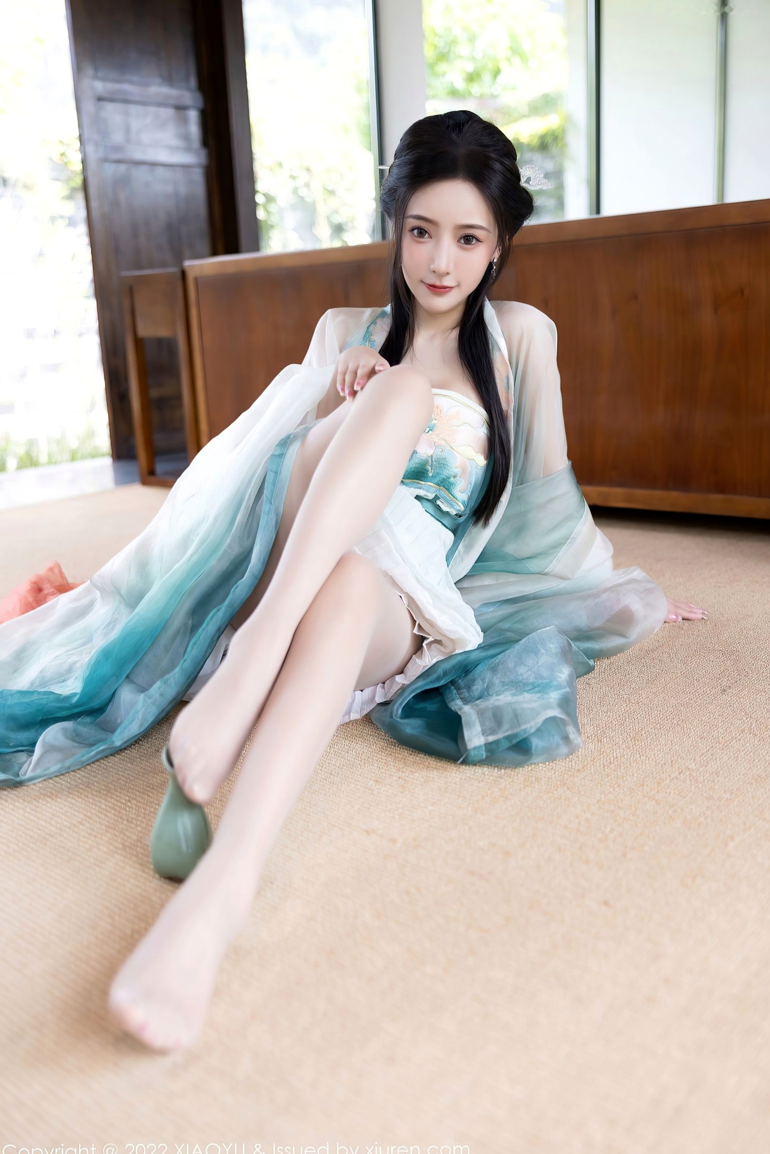 Gallery - XiaoYu语画界 - Painting World ：王馨瑶Yanni杭州户外旅拍，素雅汉服国风写真，清纯仙气与丝袜诱惑尽显东方风韵语画界 - Painting World 户外气质清纯丝袜 王馨瑶女神私房照_秀色女神 - image 51