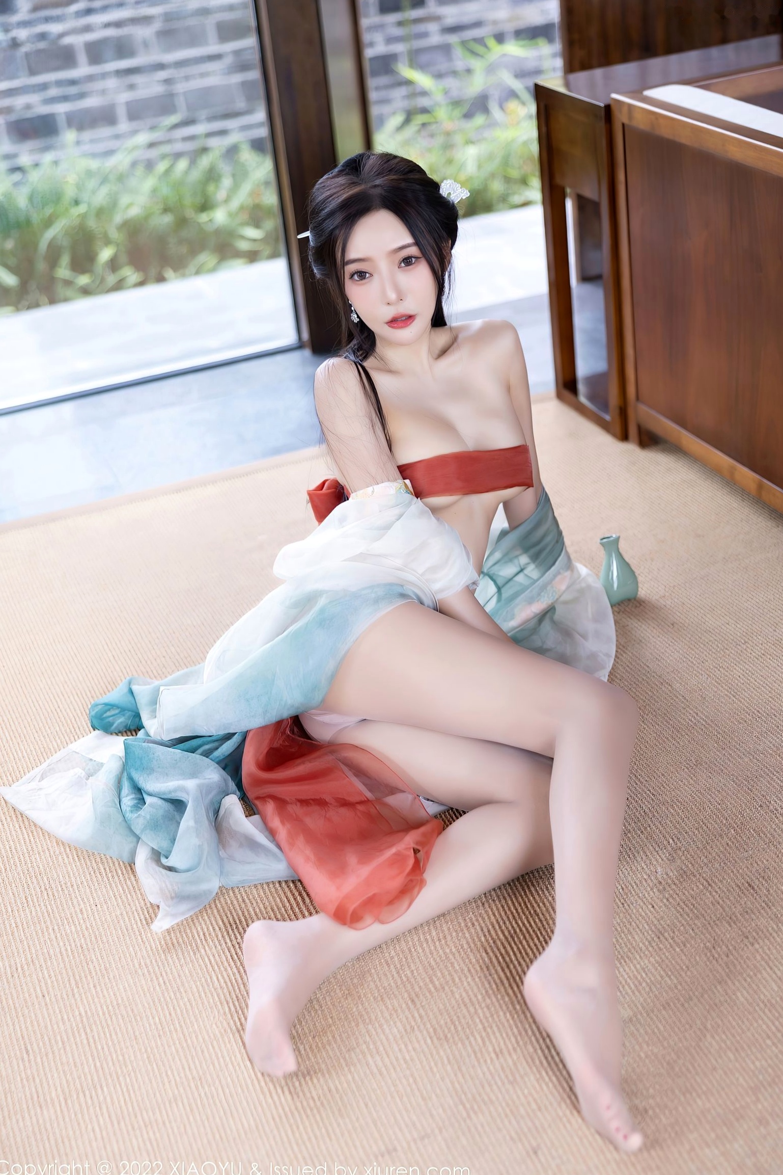 Gallery - XiaoYu语画界 - Painting World ：王馨瑶Yanni杭州户外旅拍，素雅汉服国风写真，清纯仙气与丝袜诱惑尽显东方风韵语画界 - Painting World 户外气质清纯丝袜 王馨瑶女神私房照_秀色女神 - image 79