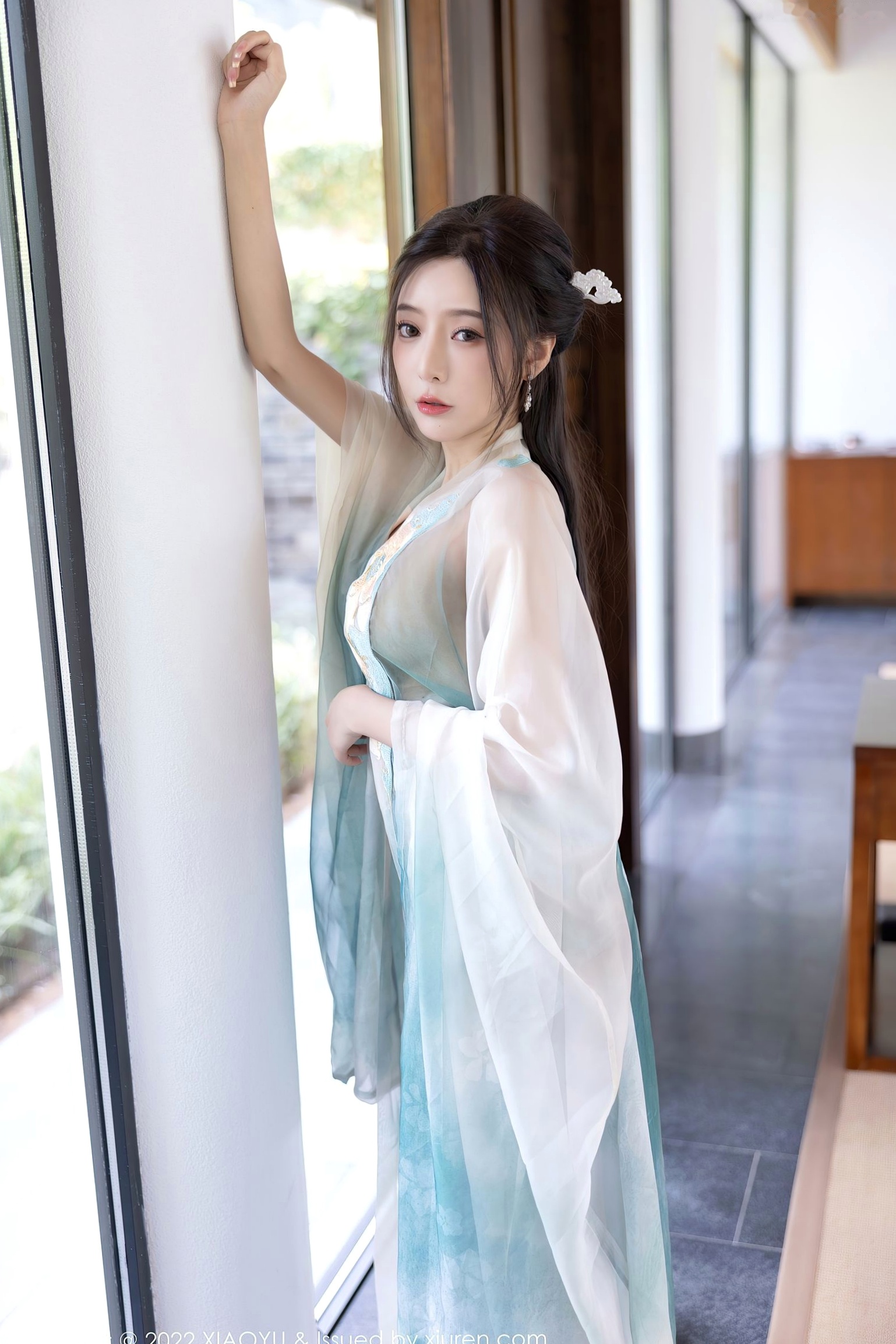 Gallery - XiaoYu语画界 - Painting World ：王馨瑶Yanni杭州户外旅拍，素雅汉服国风写真，清纯仙气与丝袜诱惑尽显东方风韵语画界 - Painting World 户外气质清纯丝袜 王馨瑶女神私房照_秀色女神 - image 87