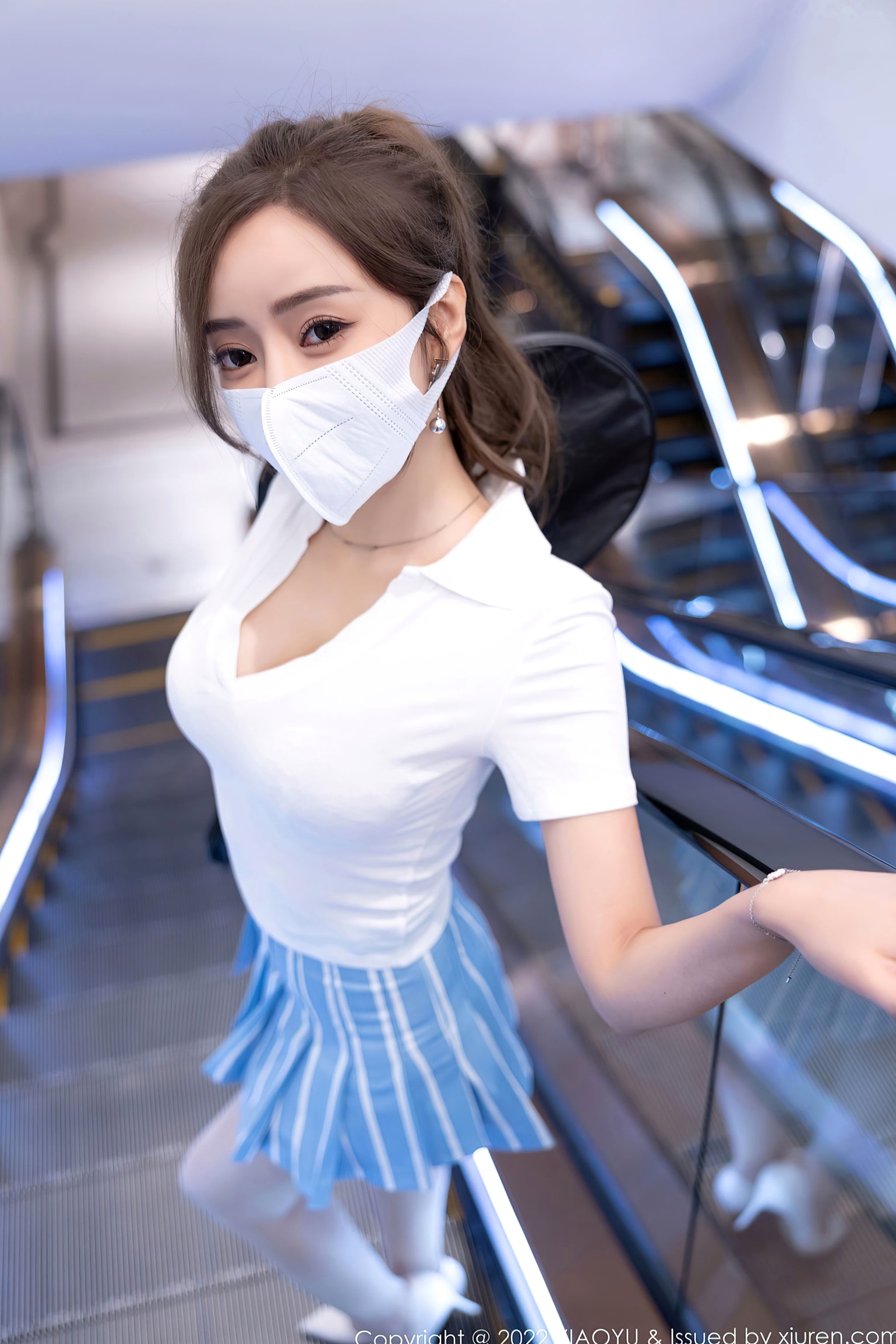 Gallery - XiaoYu语画界 - Painting World -803王馨瑶Yanni-羽毛球运动风私房，白蕾丝内衣肉丝诱惑，极品曼妙身材，无圣光极致感官大尺度写真语画界 - Painting World 性感诱惑私房照丝袜大尺度 王馨瑶女神私房照_秀色女神 - image 6