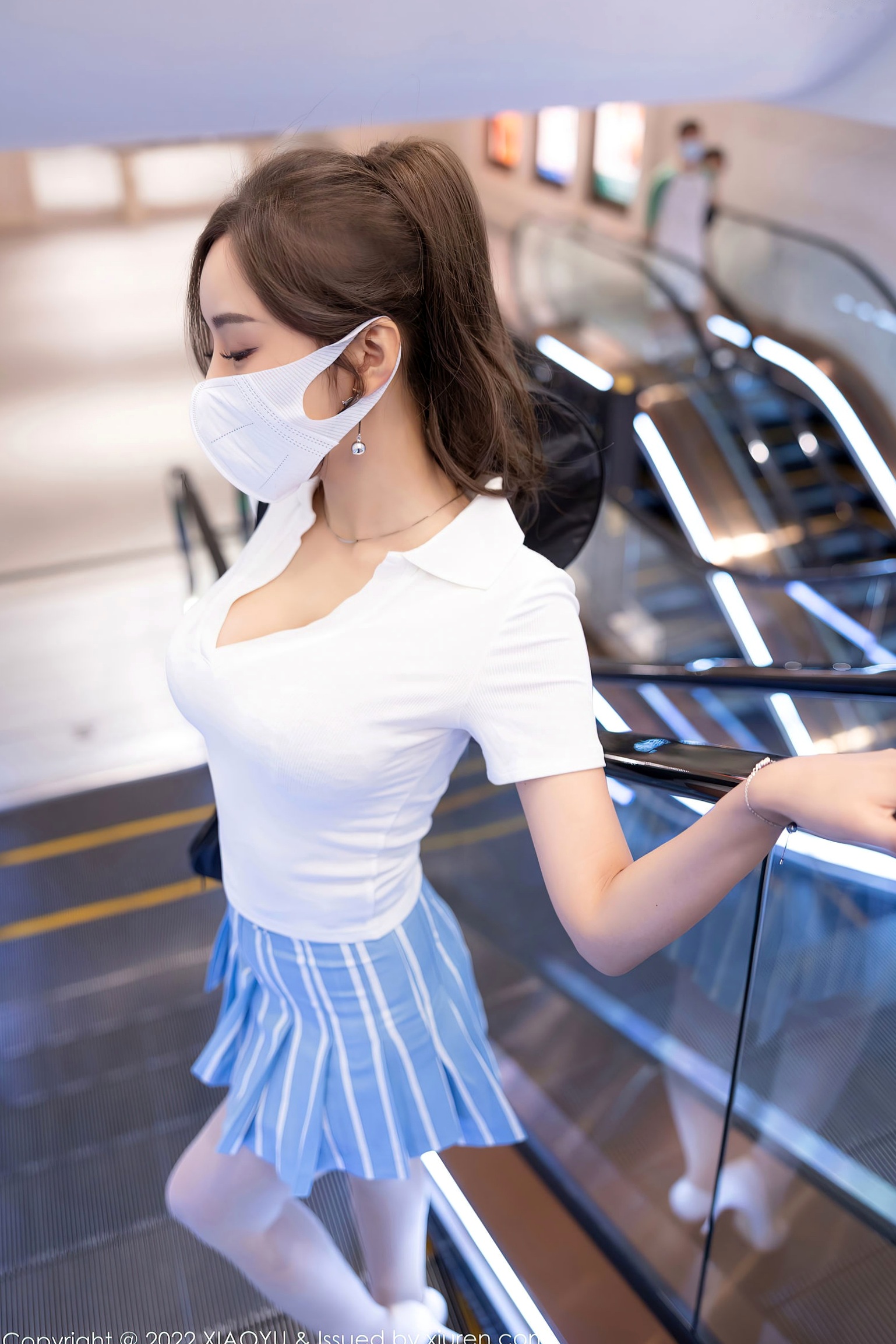 Gallery - XiaoYu语画界 - Painting World -803王馨瑶Yanni-羽毛球运动风私房，白蕾丝内衣肉丝诱惑，极品曼妙身材，无圣光极致感官大尺度写真语画界 - Painting World 性感诱惑私房照丝袜大尺度 王馨瑶女神私房照_秀色女神 - image 7