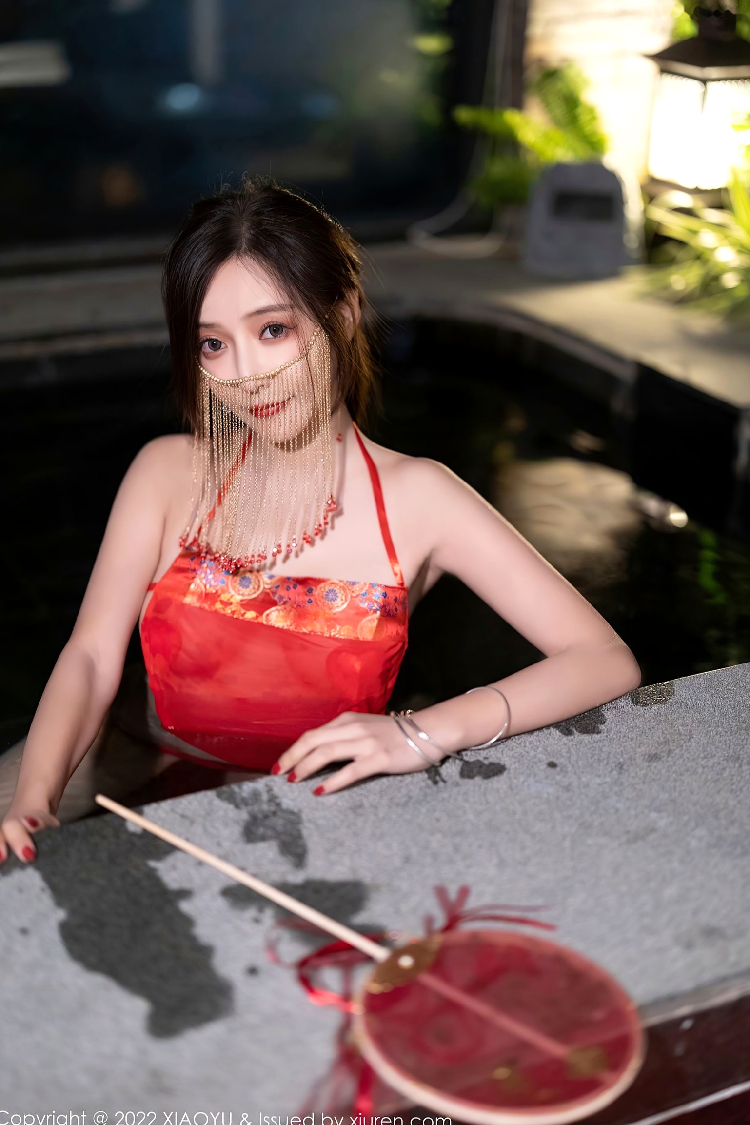 Gallery - XiaoYu语画界 - Painting World -708-王馨瑶Yanni-古典韵味红色肚兜私房写真-流苏面纱东方诱惑-无圣光大尺度性感肚兜私房照诱惑语画界 - Painting World  王馨瑶女神私房照_秀色女神 - image 31