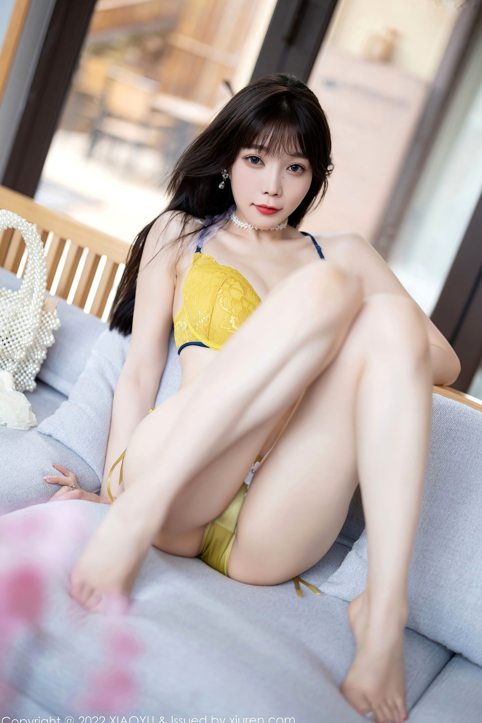 Gallery - XiaoYu语画界 - Painting World -818-芝芝Booty-清新白裙与黄色蕾丝内衣-户外写真美腿白袜极致诱惑-无圣光大尺度语画界 - Painting World 诱惑私房照极品大尺度 芝芝女神私房照_秀色女神 - image 88