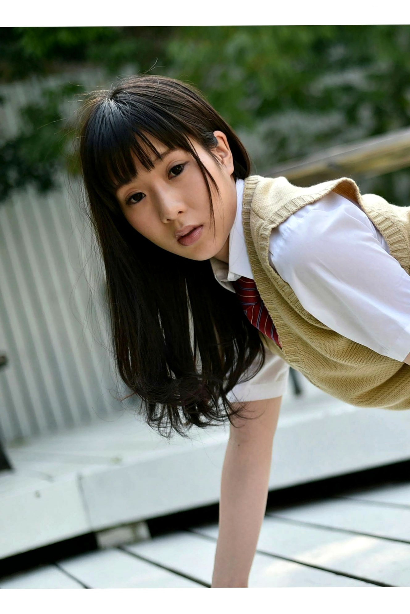 Gallery - PB写真集_雨宮留菜《女子校生 萌える絶対領域》——清纯校服制服诱惑与性感比基尼私房写真，童颜巨乳尽显绝美诱惑日本校服童颜巨乳内衣清纯 雨宫留菜女神私房照_秀色女神 - image 37