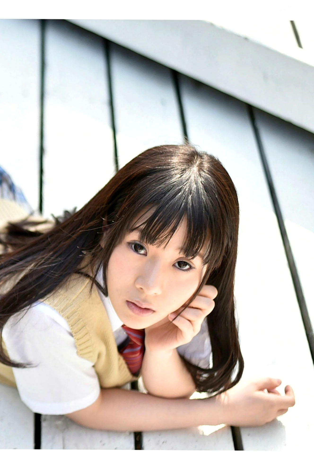Gallery - PB写真集_雨宮留菜《女子校生 萌える絶対領域》——清纯校服制服诱惑与性感比基尼私房写真，童颜巨乳尽显绝美诱惑日本校服童颜巨乳内衣清纯 雨宫留菜女神私房照_秀色女神 - image 40