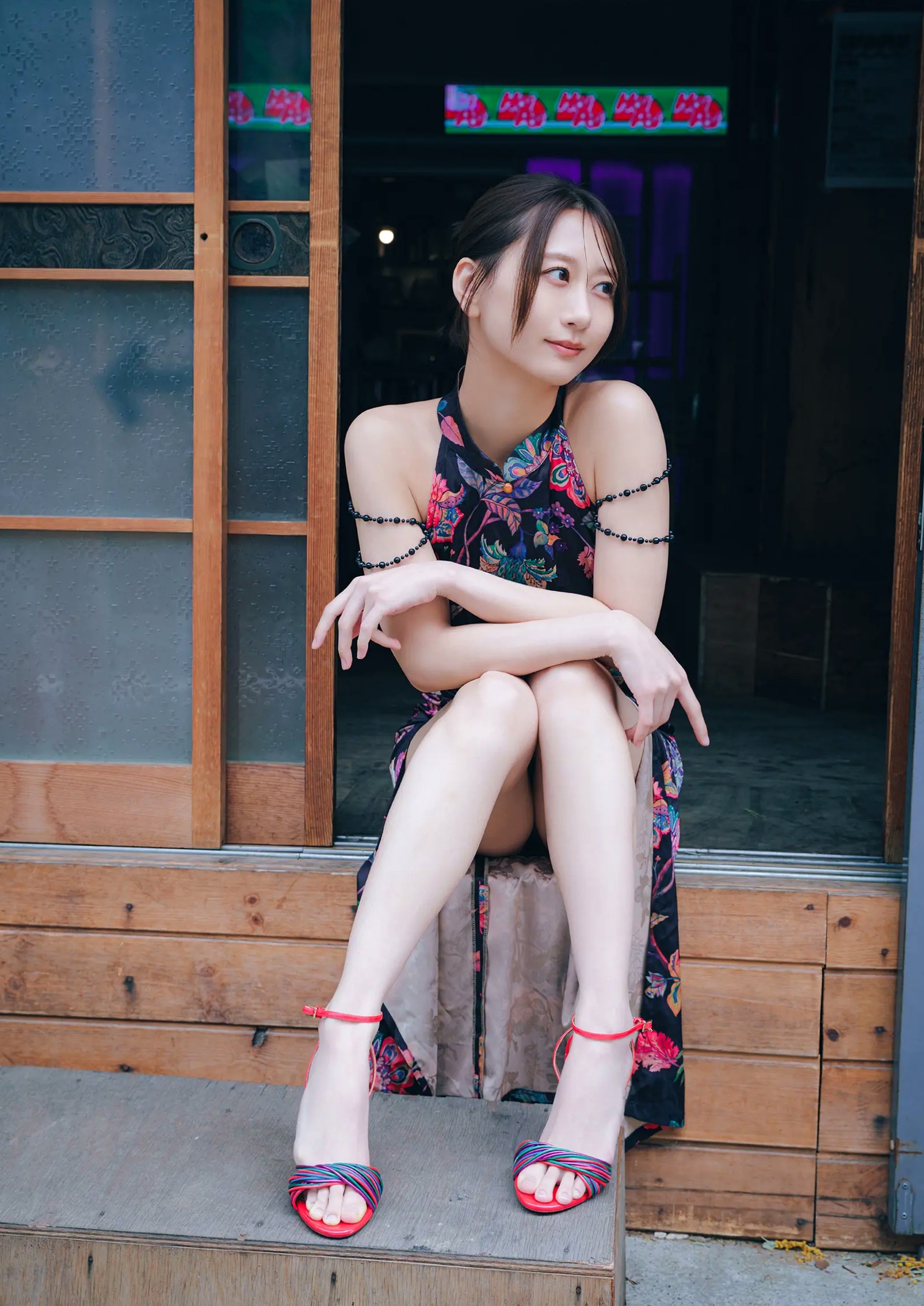 古畑奈和 - 極天 [58P] 日系私房黑色蕾丝内衣性感诱惑写真