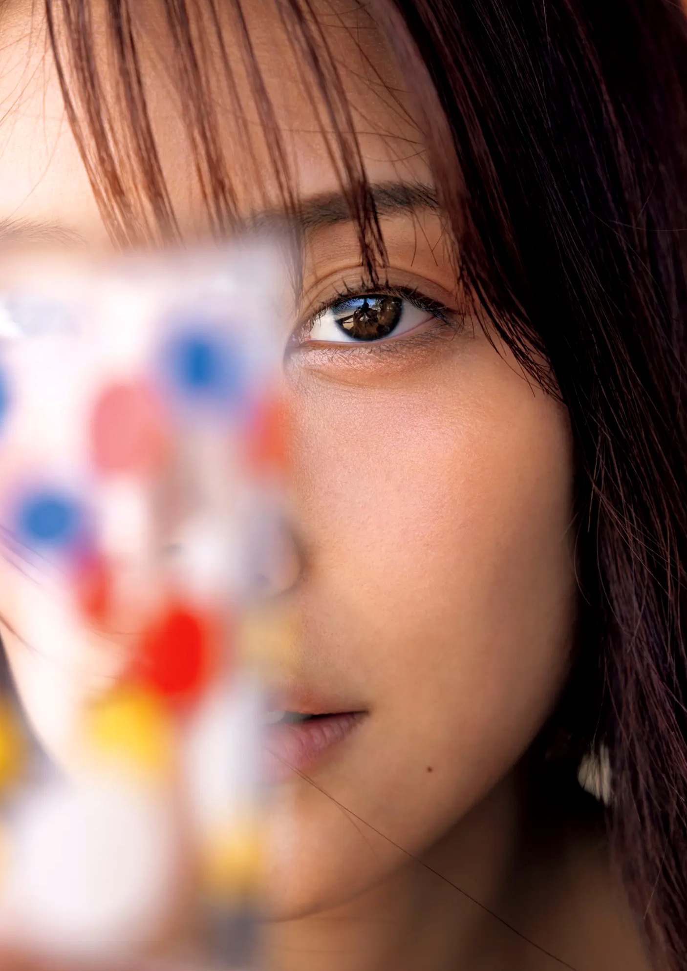 白間美瑠 - MERCI 户外泳池湿身黑色比基尼性感写真
