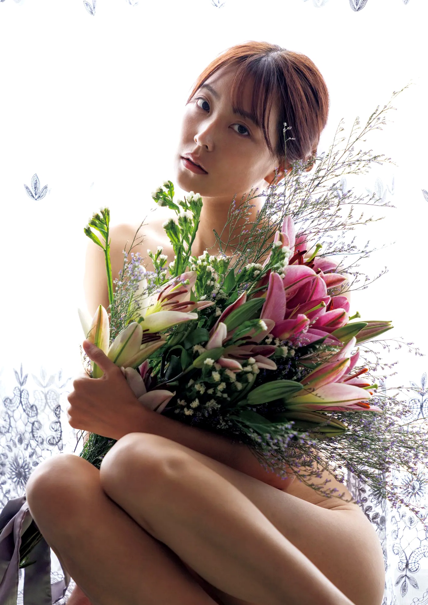 白間美瑠 - MERCI 户外泳池湿身黑色比基尼性感写真