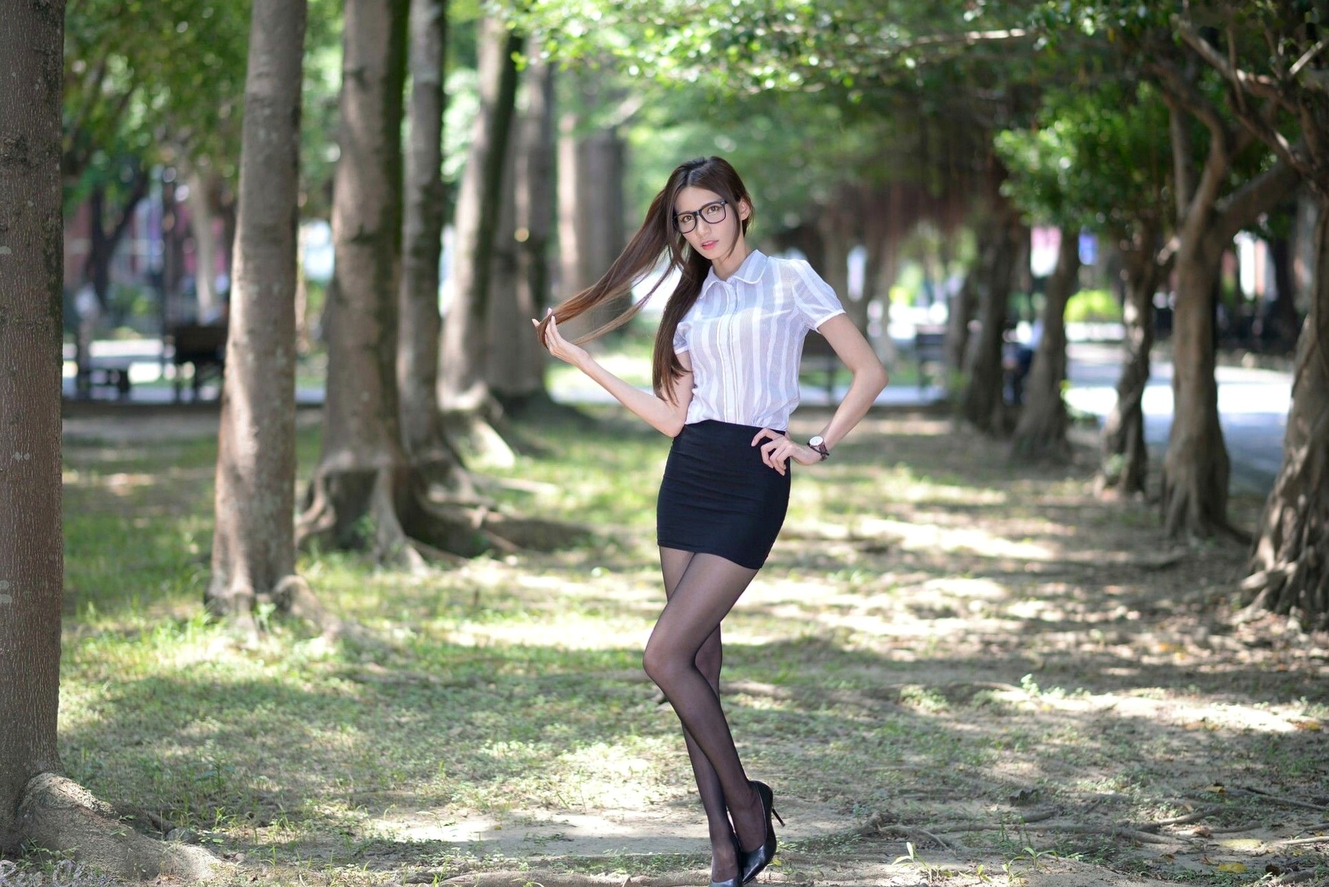 Gallery - 台湾模特 - model蔡译心校园制服与运动健身写真集，清纯校服诱惑与活力美腿运动照合集台湾校服美腿清新女神 蔡译心女神私房照_秀色女神 - image 14