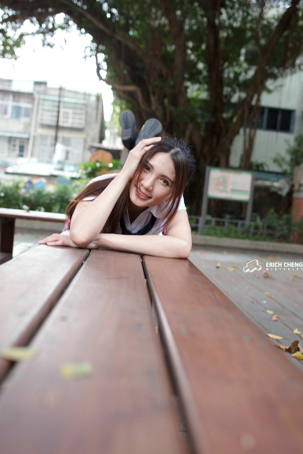 Gallery - 台湾模特 - model蔡译心校园制服与运动健身写真集，清纯校服诱惑与活力美腿运动照合集台湾校服美腿清新女神 蔡译心女神私房照_秀色女神 - image 53