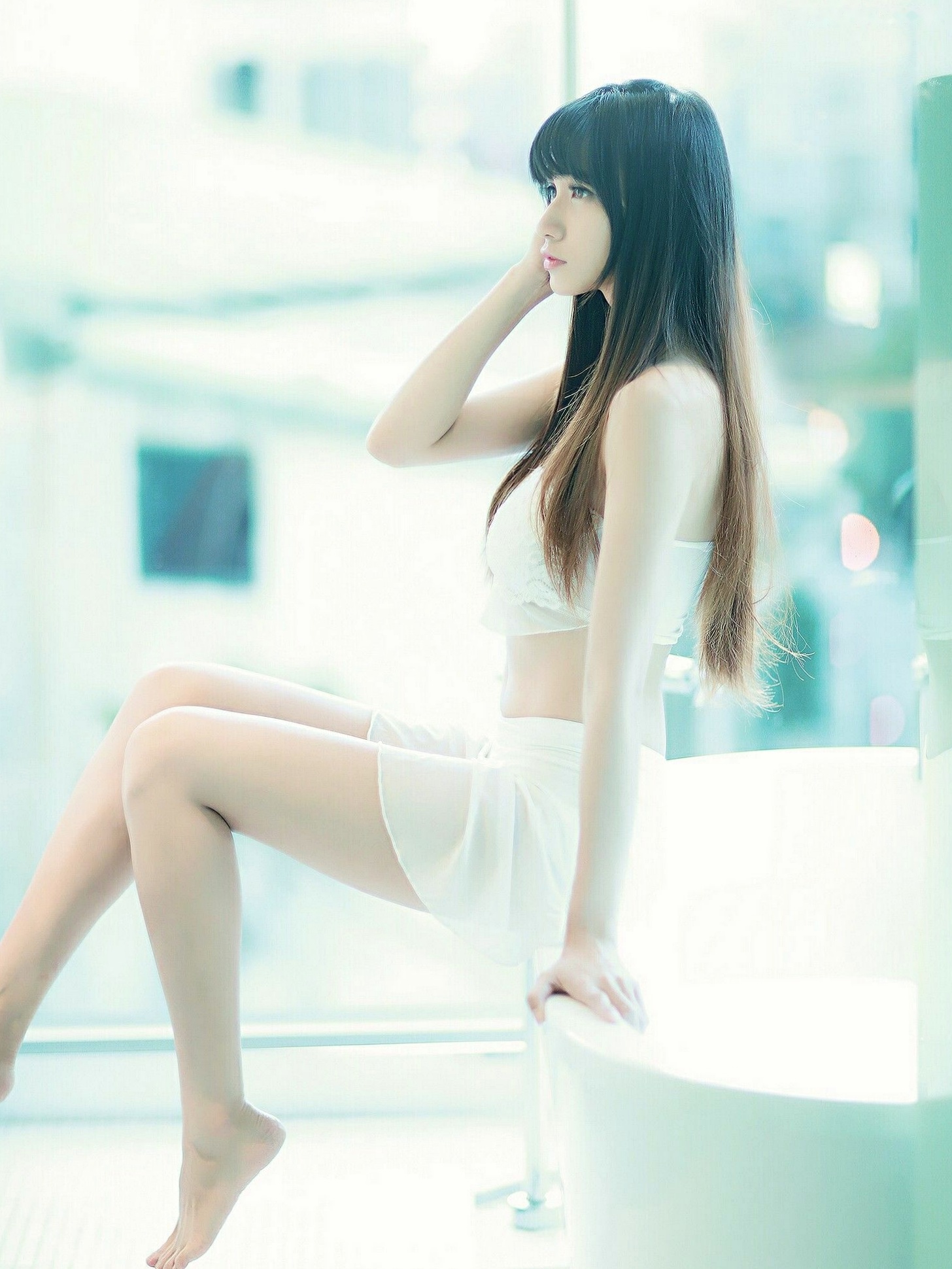 Gallery - 台湾女神蔡译心：棚拍五套诱惑写真合集，清纯校服与私房穿搭，展现极致气质与魅力[68P]台湾清纯私房照制服气质 蔡译心女神私房照_秀色女神 - image 35