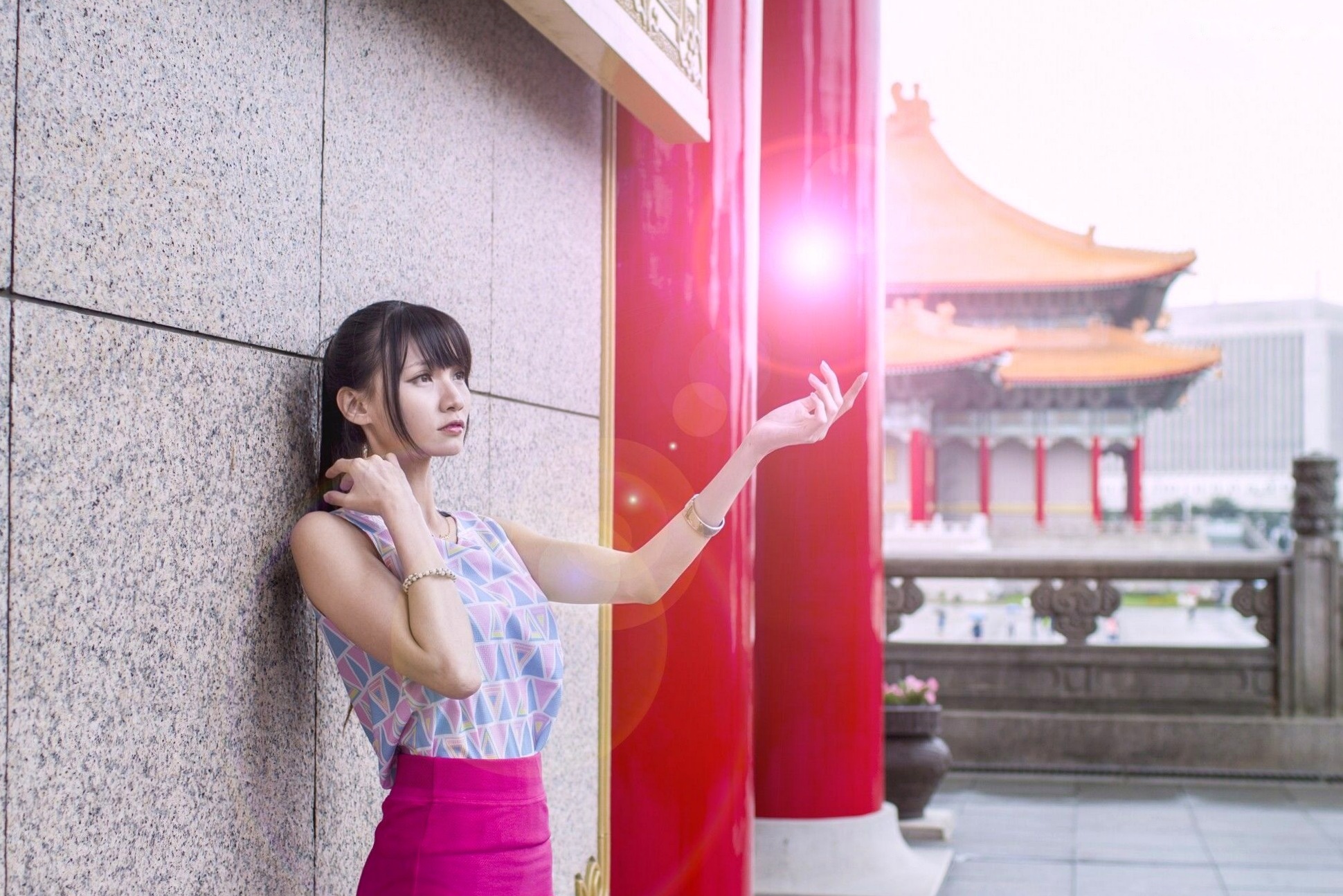 Gallery - 台湾正妹蔡译心：中正纪念堂与富锦街时尚街拍，优雅女神的修长美腿时装秀台湾气质街拍美腿清新 蔡译心女神私房照_秀色女神 - image 6