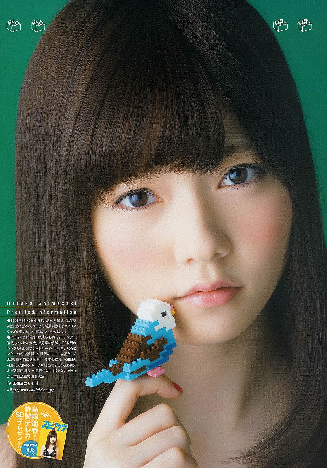 [Weekly Big Comic Spirits]高清写真图2013 No.18-23 工藤遥 岛崎遥香 山岸舞彩