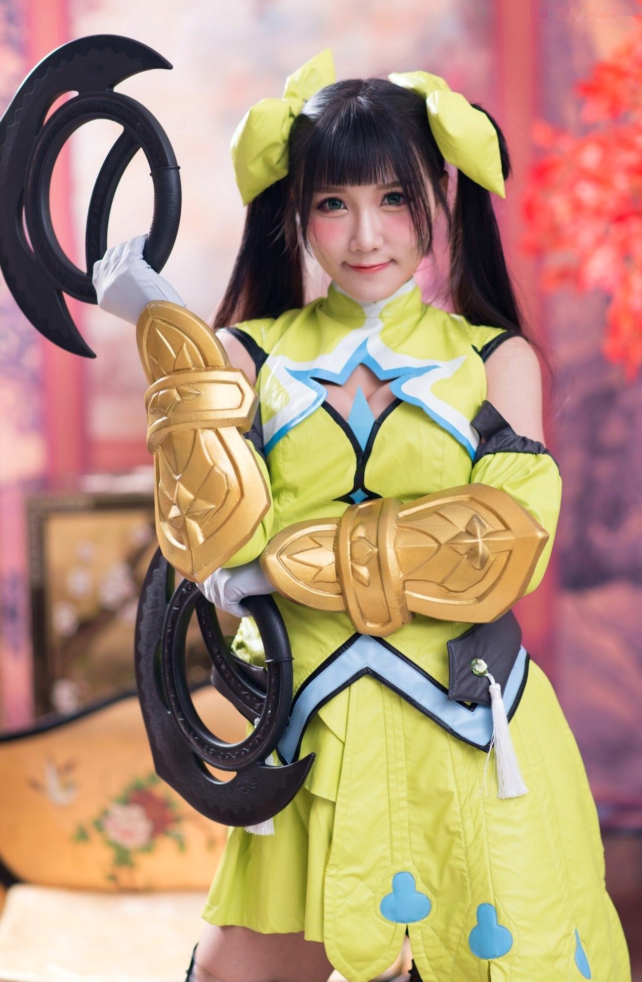 Gallery - 台湾模特 - model乔乔儿：孙尚香COSPLAY写真全集，古风战甲与黑丝长腿的碰撞台湾角色扮演性感清纯丝袜 乔乔儿女神私房照_秀色女神 - image 5