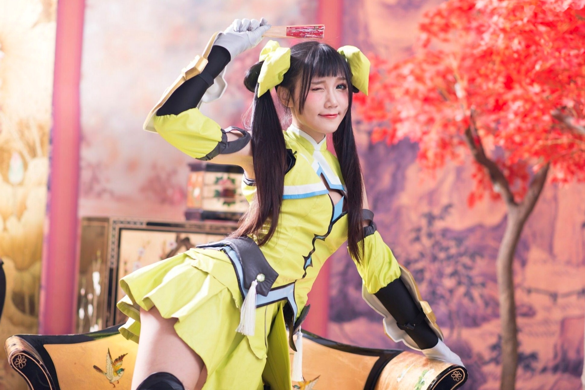 Gallery - 台湾模特 - model乔乔儿：孙尚香COSPLAY写真全集，古风战甲与黑丝长腿的碰撞台湾角色扮演性感清纯丝袜 乔乔儿女神私房照_秀色女神 - image 9