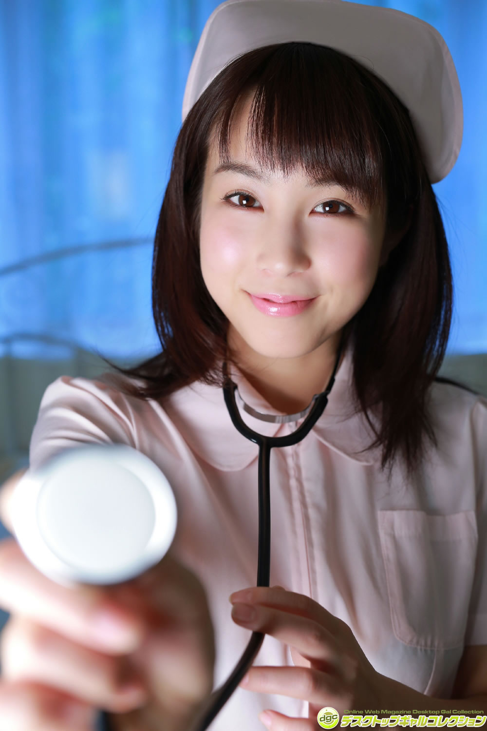 犬童美乃梨 [DGC]高清写真图2016.01 No.1284 Minori Inudo波涛胸涌护士校服内衣诱惑 犬童美乃梨女神私房照_秀色女神