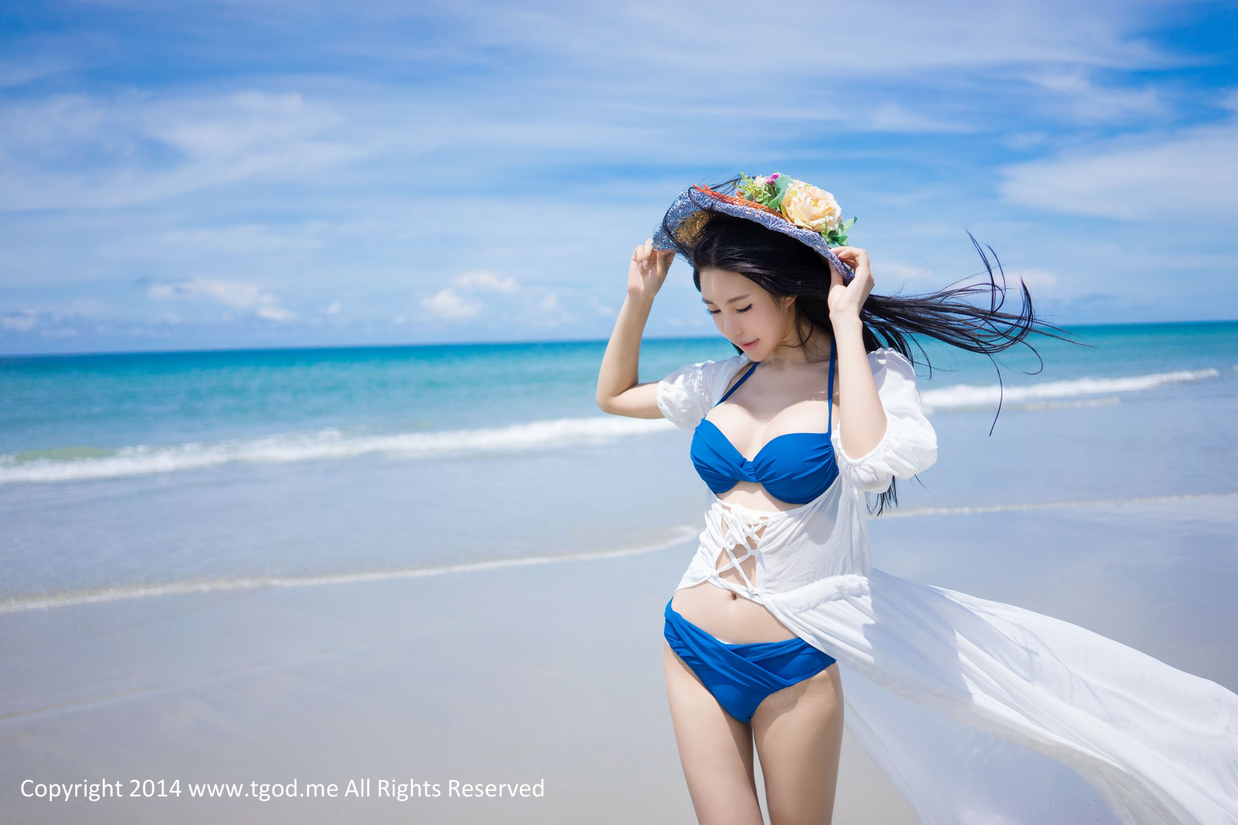 绮里嘉ula 《沙滩仙子》 沙巴旅拍第3弹 [TGOD推女神]高清写真图