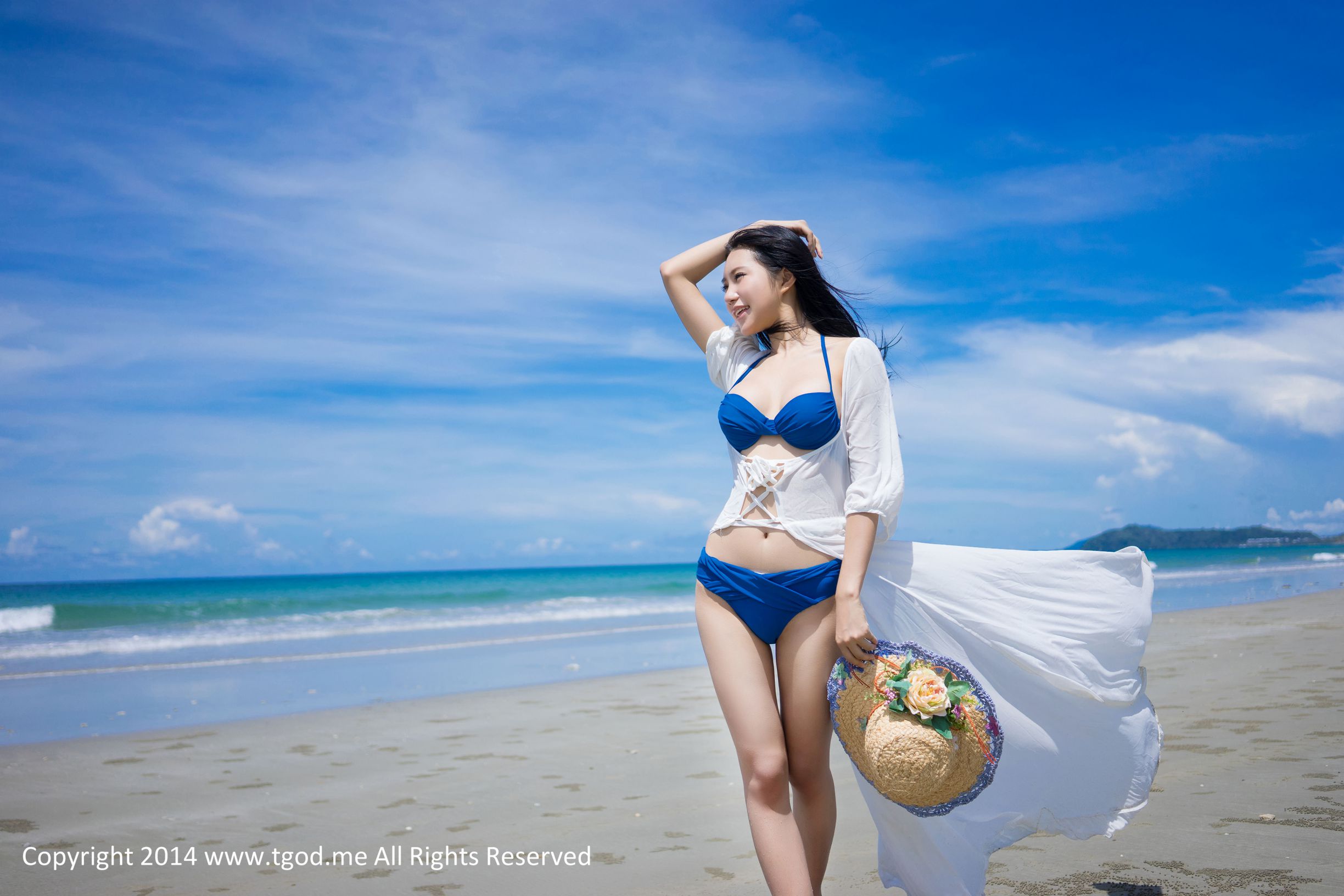 绮里嘉ula 《沙滩仙子》 沙巴旅拍第3弹 [TGOD推女神]高清写真图