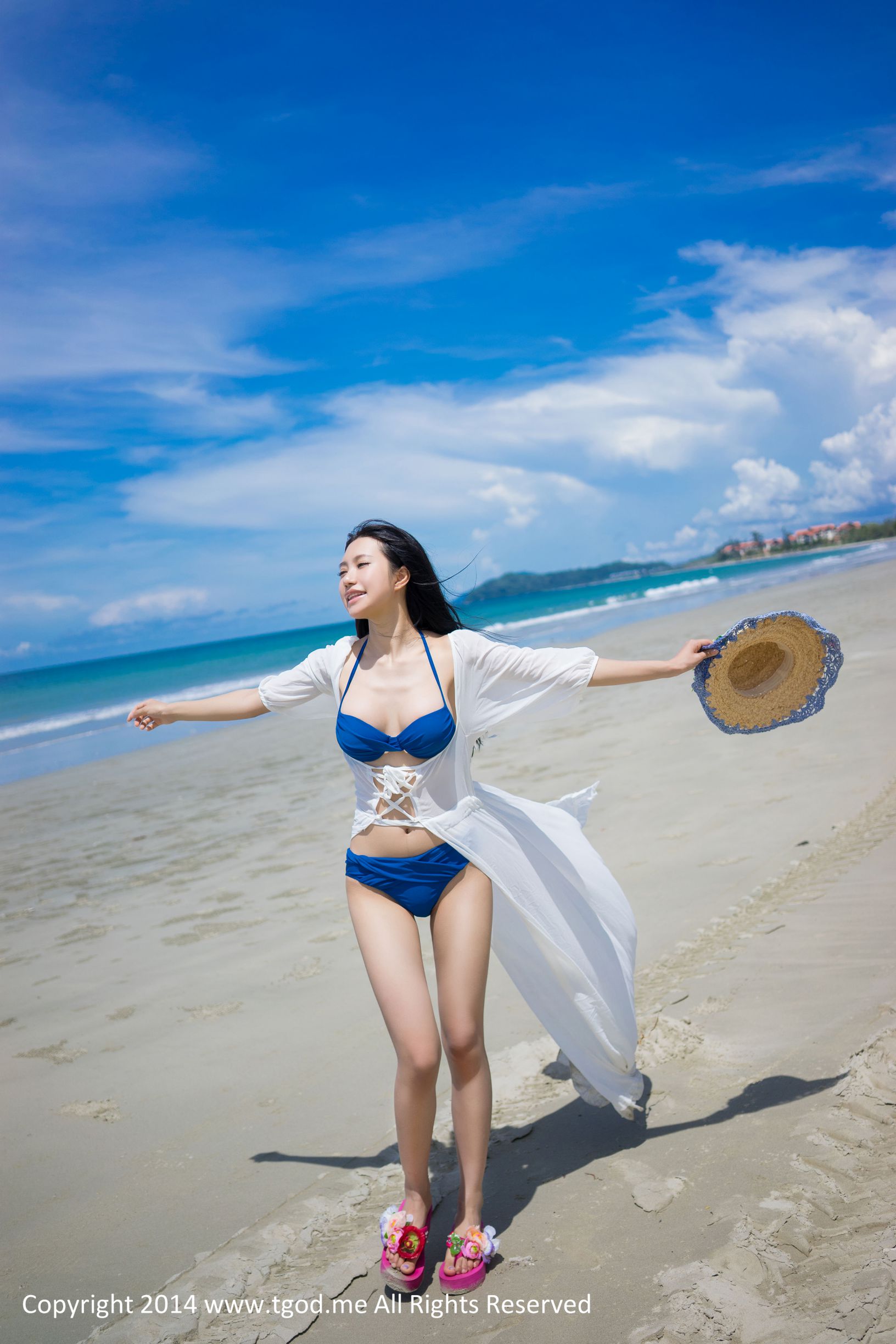 绮里嘉ula 《沙滩仙子》 沙巴旅拍第3弹 [TGOD推女神]高清写真图