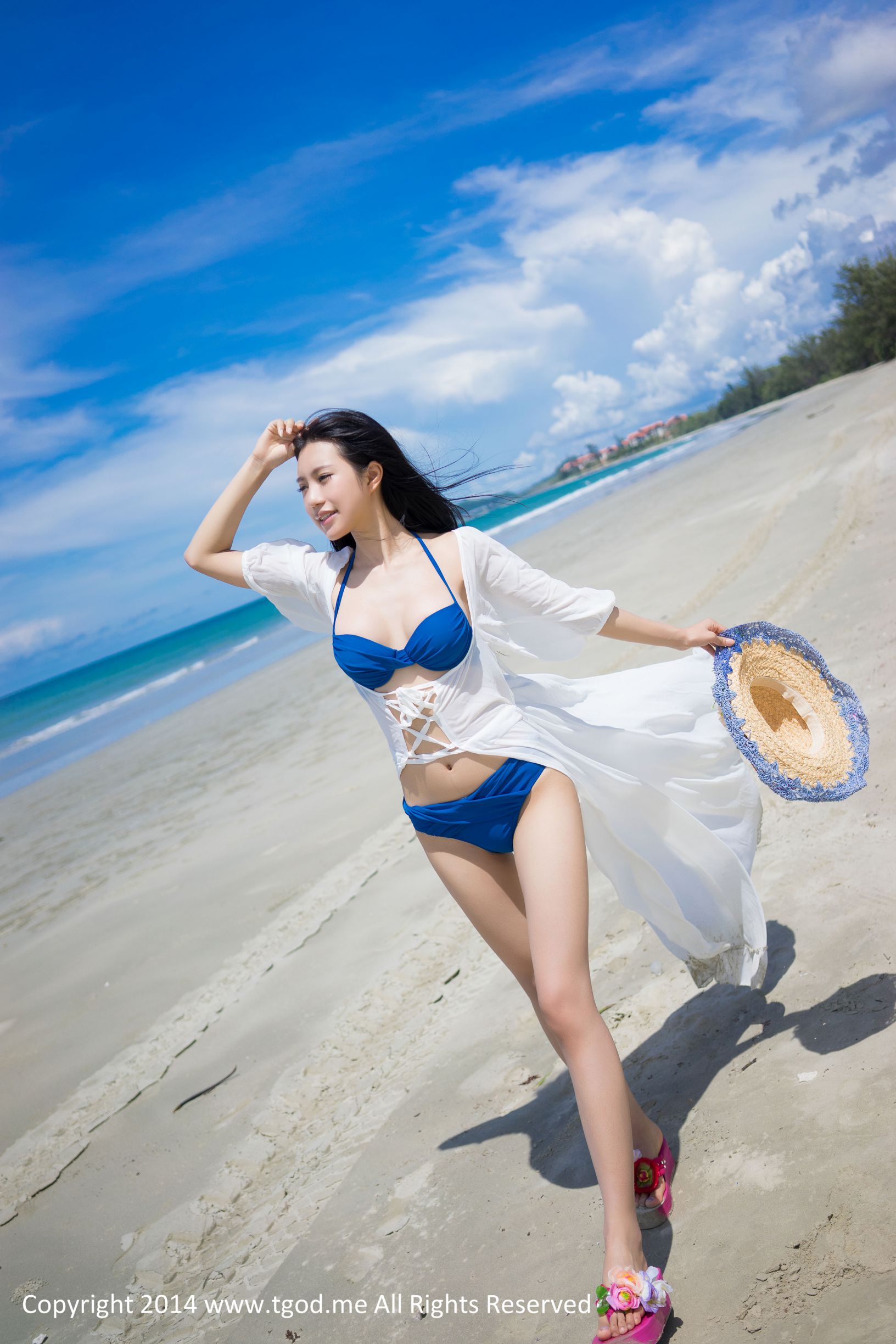 绮里嘉ula 《沙滩仙子》 沙巴旅拍第3弹 [TGOD推女神]高清写真图