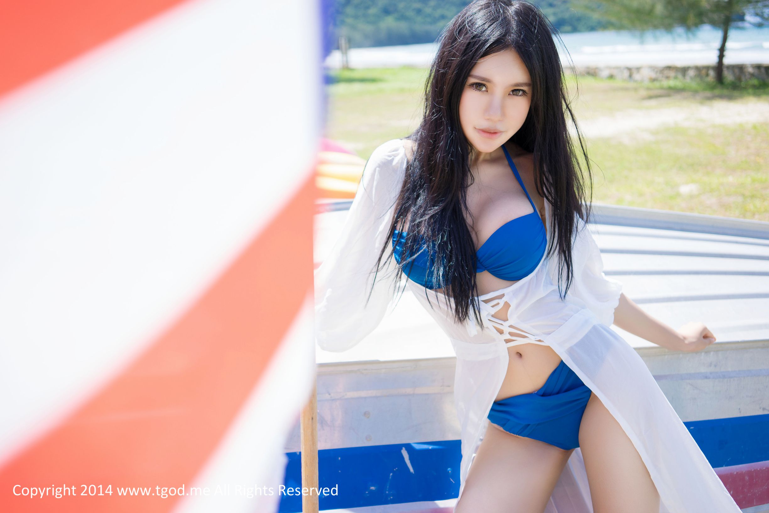 绮里嘉ula 《沙滩仙子》 沙巴旅拍第3弹 [TGOD推女神]高清写真图
