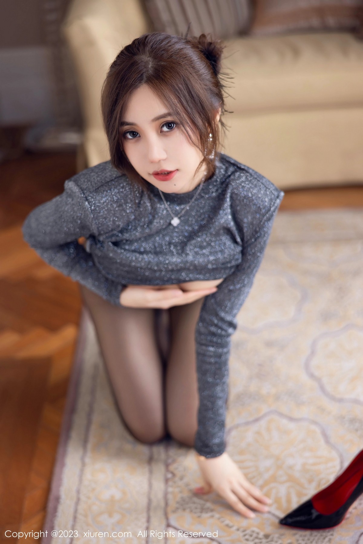 [XiuRen]高清写真图 2023.03.17 No.6431 绮里嘉ula 黑丝美腿