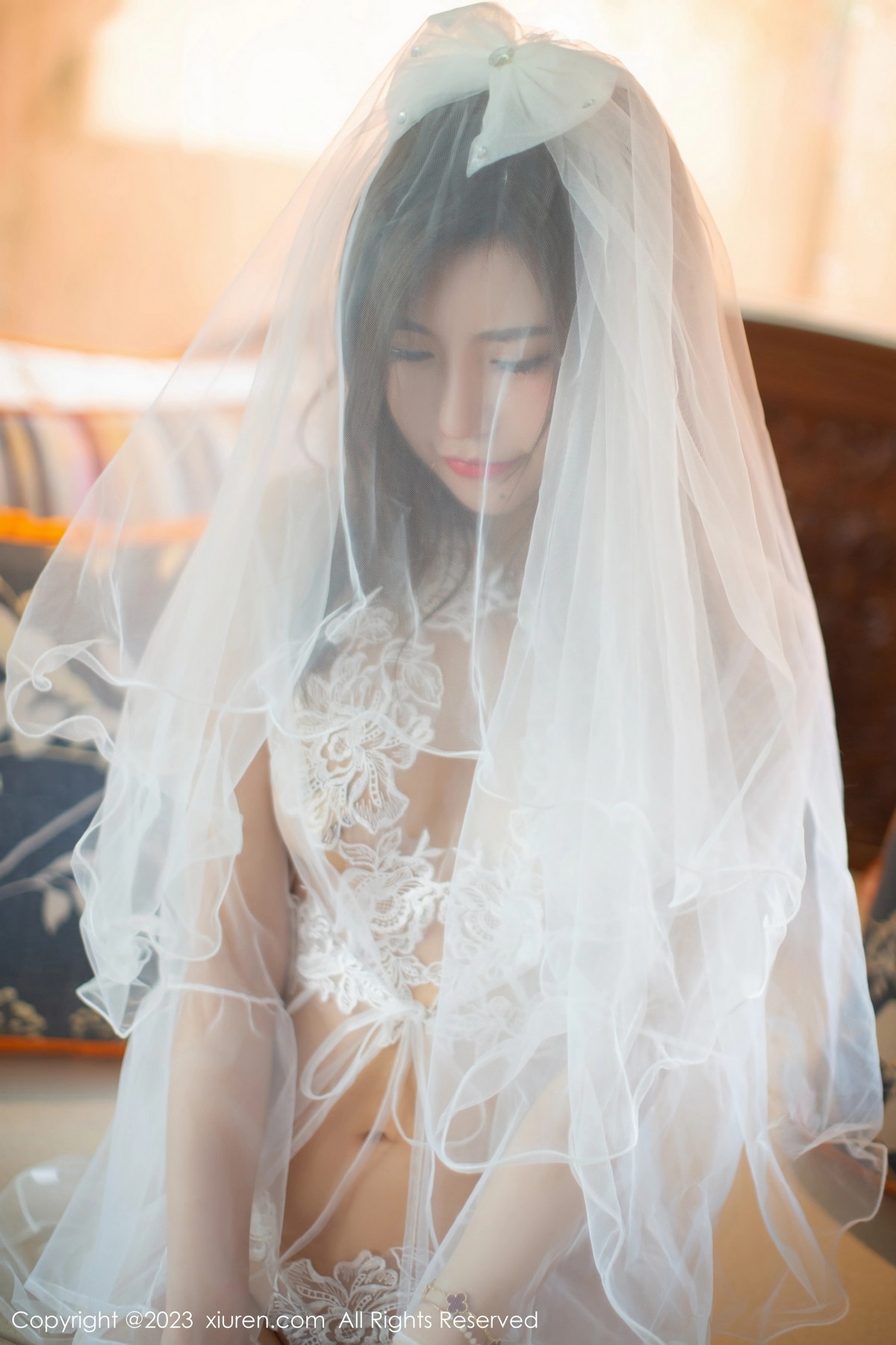 [XiuRen]高清写真图 2023.09.28 No.7456 绮里嘉ula 婚纱美腿