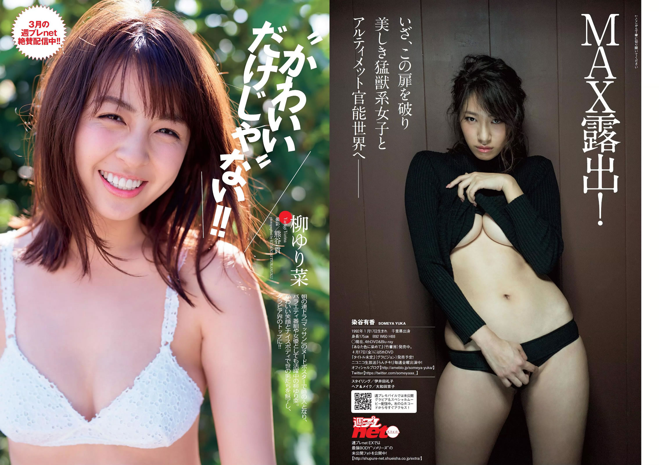 [Weekly Playboy]高清写真图2015 No.12 柳ゆり菜 染谷有香 安久泽ユノ 鞘师里保 都丸纱也华 もえのあずき 冈田サリオ 铃木ふみ奈 古川いおり