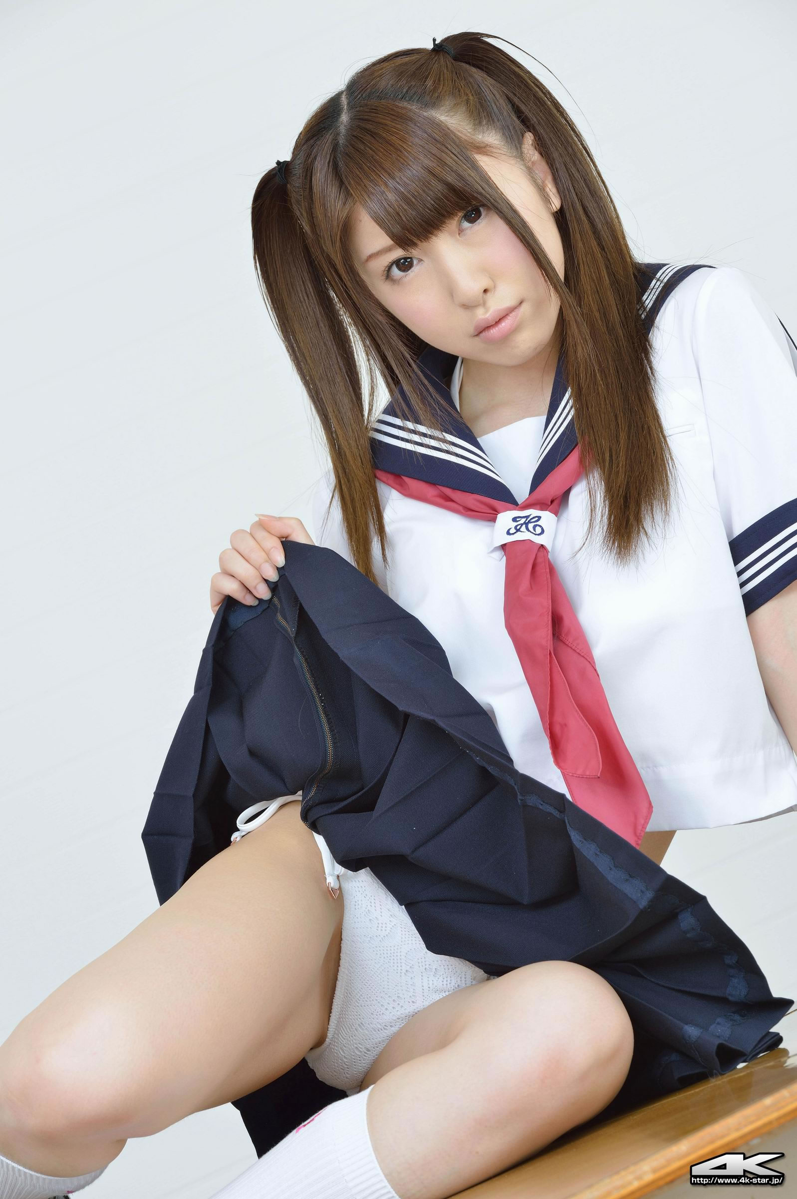 誉田みに [4K-Star]高清写真图2013.07.24 NO.00204 セーラー服