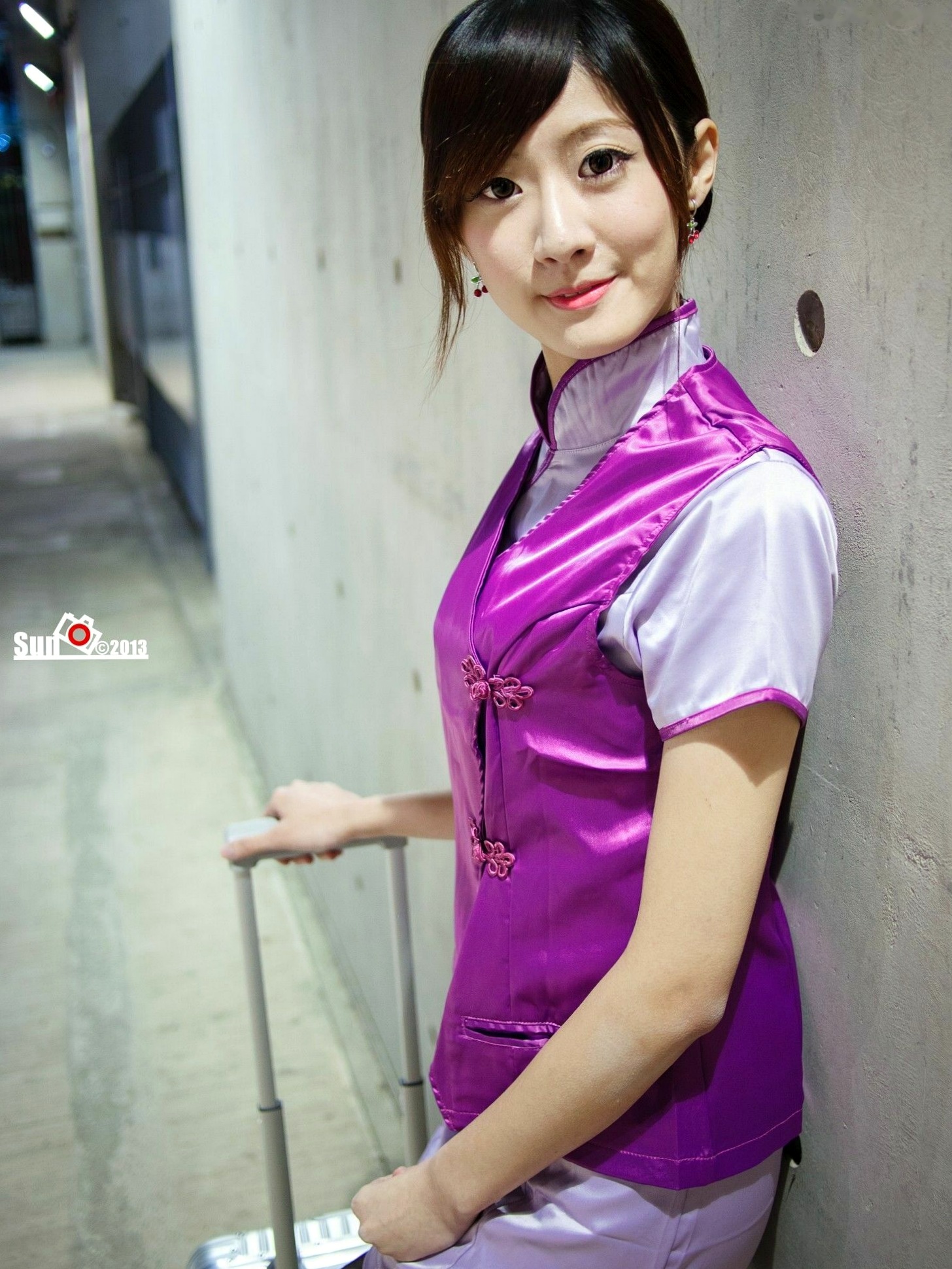 Gallery - 台湾正妹林茉晶制服诱惑写真集，机车女警与职业空姐的多重魅力演绎台湾制服诱惑丝袜女神 茉晶女神私房照_秀色女神 - image 26