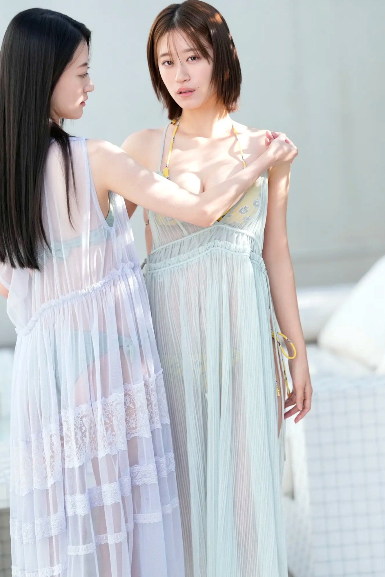 Gallery - 上西惠 上西怜 姐妹花《怜 けいとれい》性感比基尼内衣泳池写真 [72P]日本性感比基尼内衣泳池 上西惠女神私房照_秀色女神 - image 7