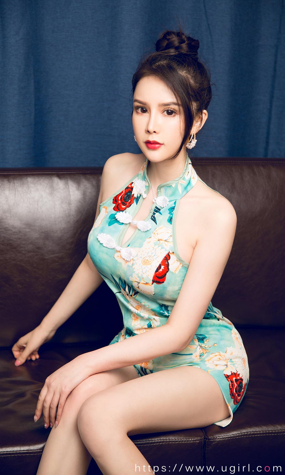 李丽莎高叉旗袍 大小姐的裙摆