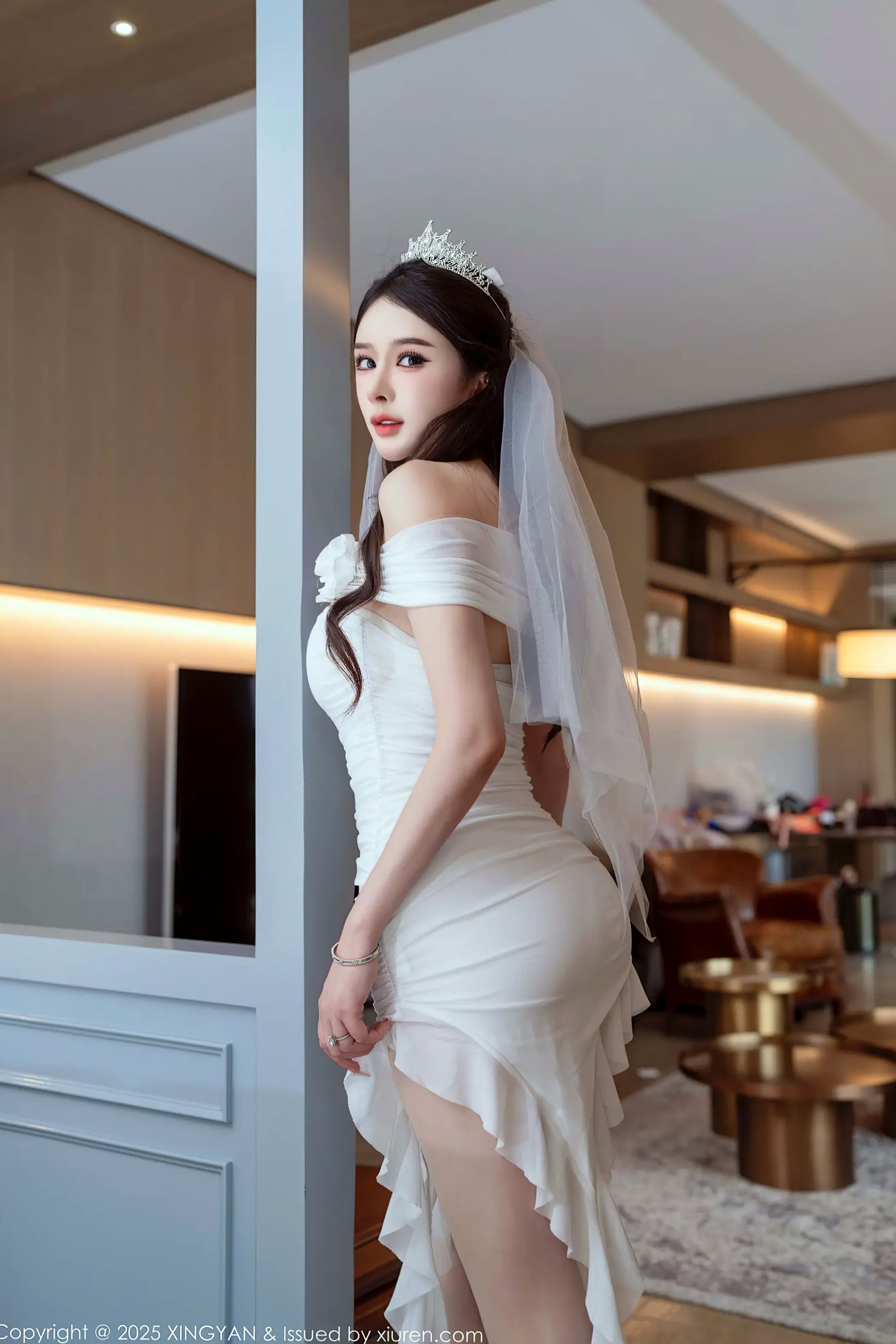 Gallery - [XINGYAN]星颜社- Star Face  2025.08.22 Vol.388 李丽莎：纯白婚纱与蕾丝诱惑，精致新娘私房写真，极致性感美腿与女神魅力星颜社- Star Face 性感诱惑婚纱私房照尤物 李丽莎女神私房照_秀色女神 - image 8